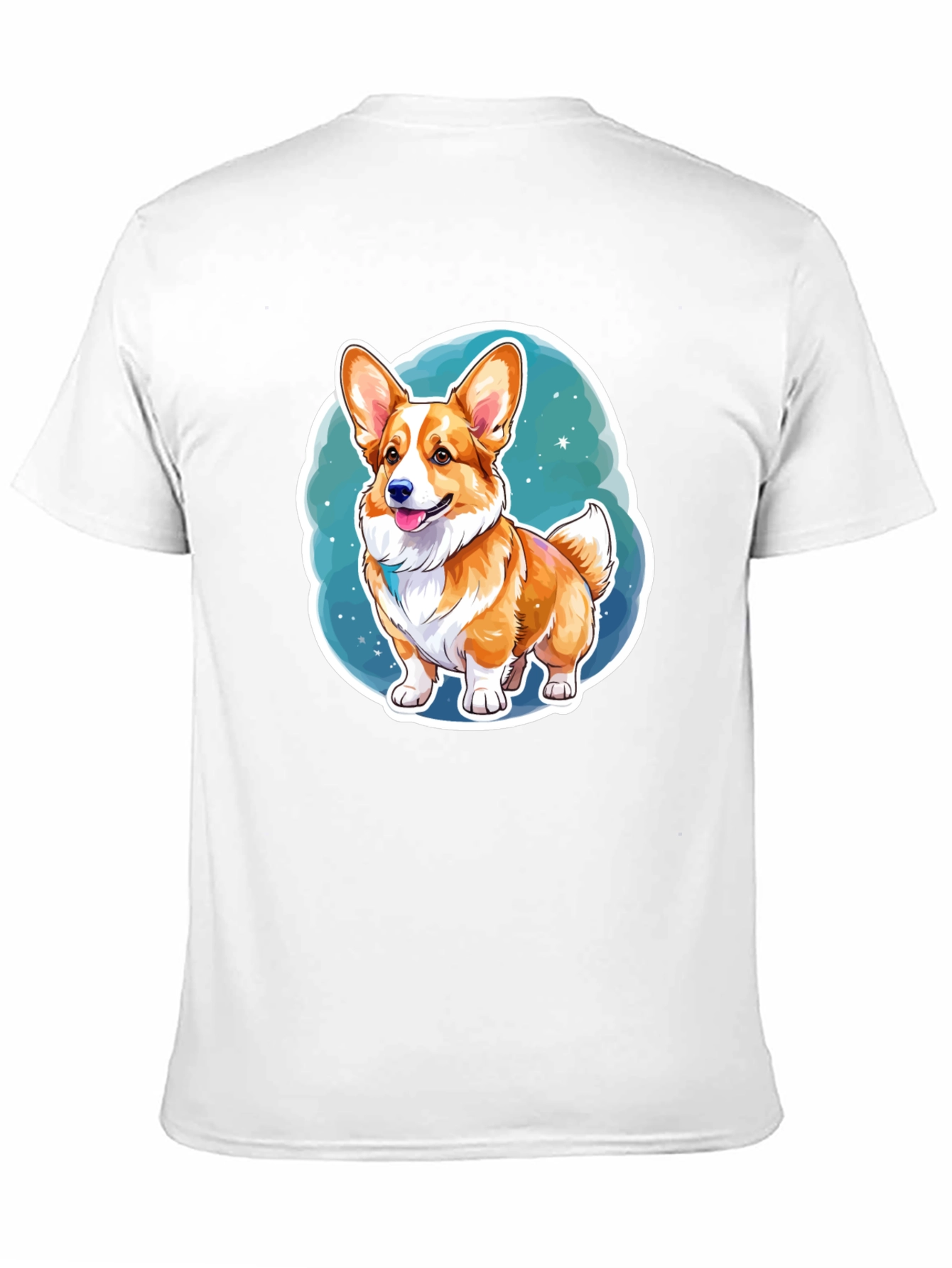 Corgi Dog Cartoon Graphic Tee