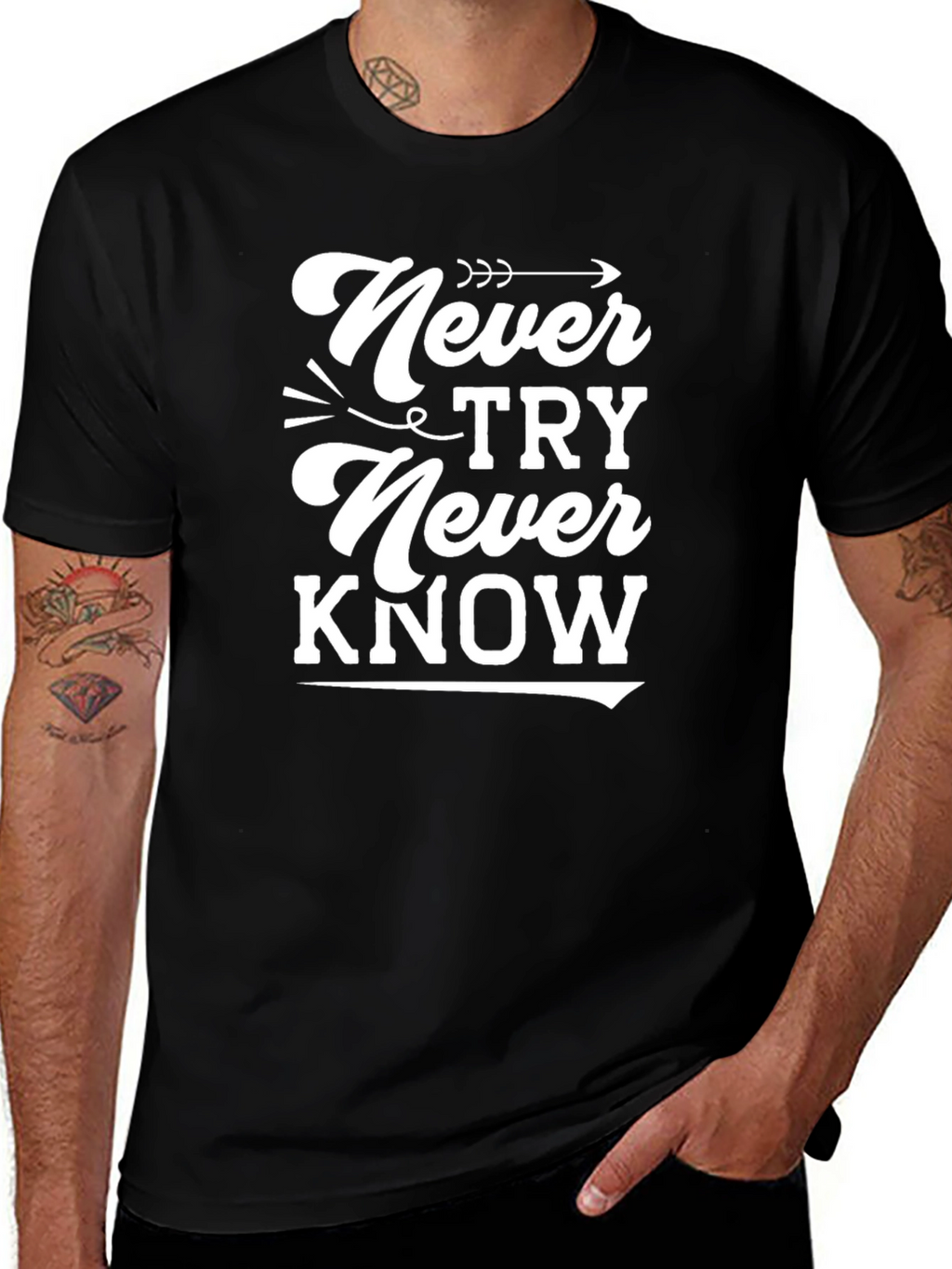 Never Try Never Know Graphic Tee