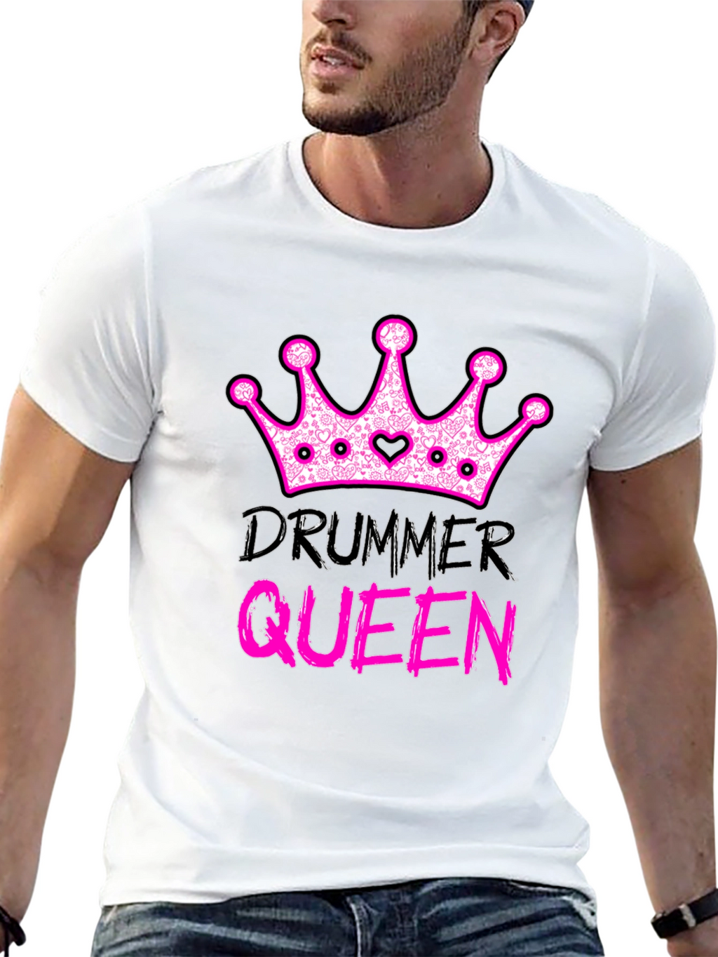 Drummer Queen T-Shirt - Rocker Tee