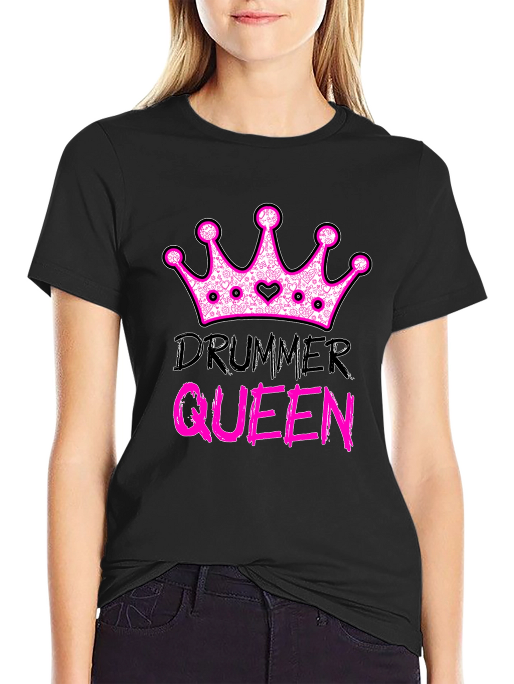 Drummer Queen T-Shirt - Rocker Tee