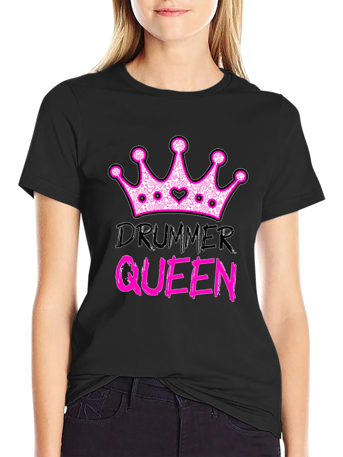 Drummer Queen T-Shirt - Rocker Tee