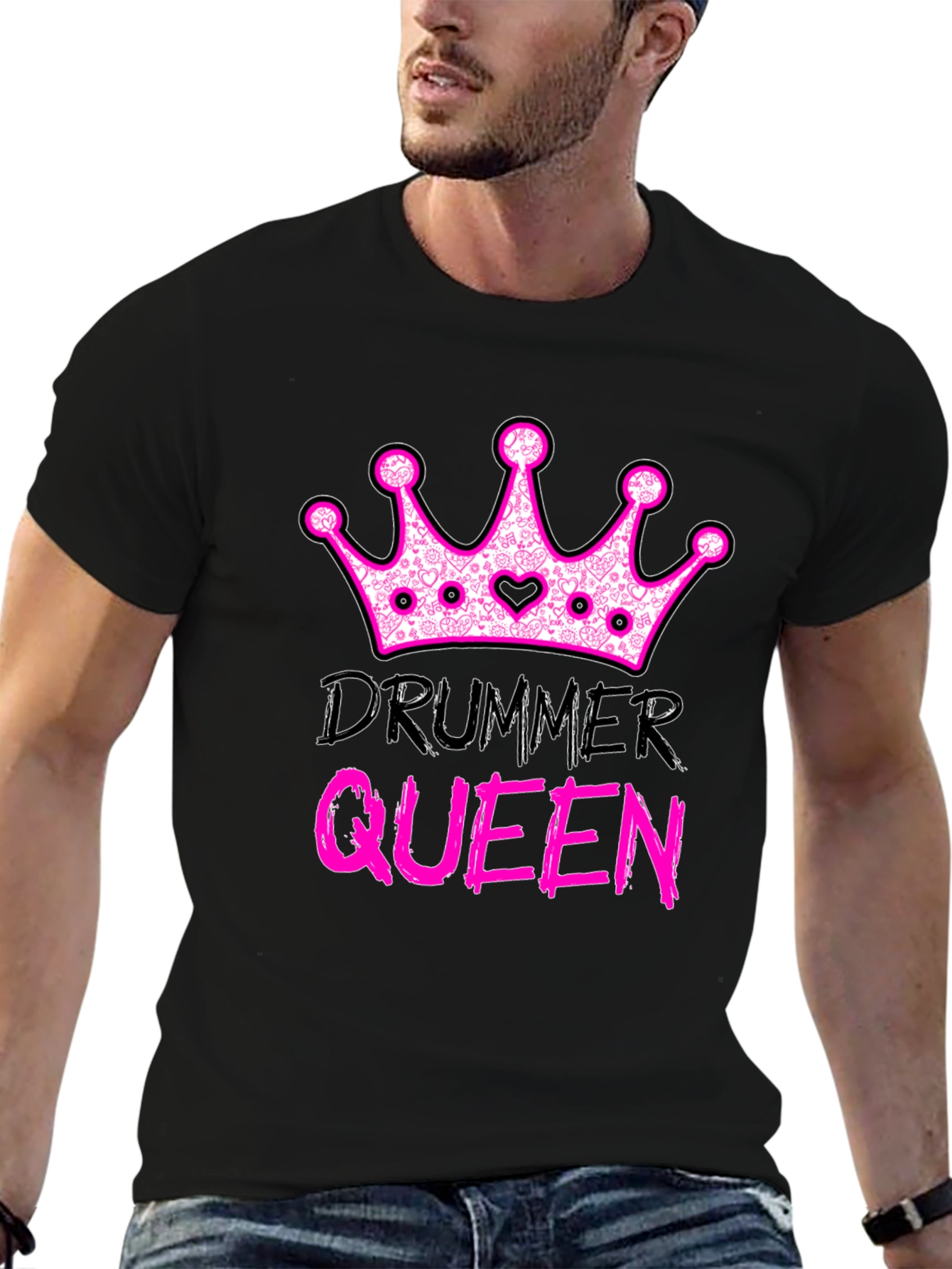 Drummer Queen T-Shirt - Rocker Tee