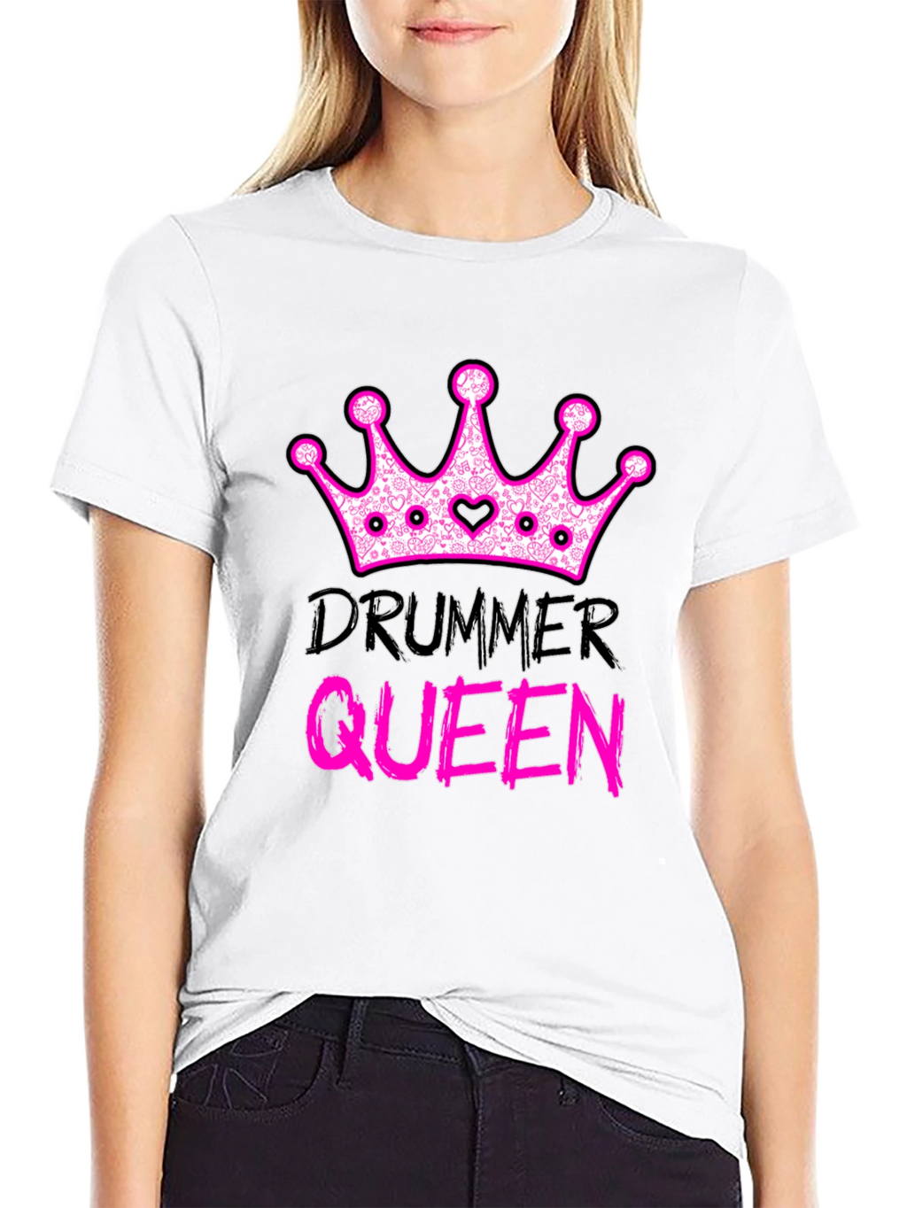 Drummer Queen T-Shirt - Rocker Tee