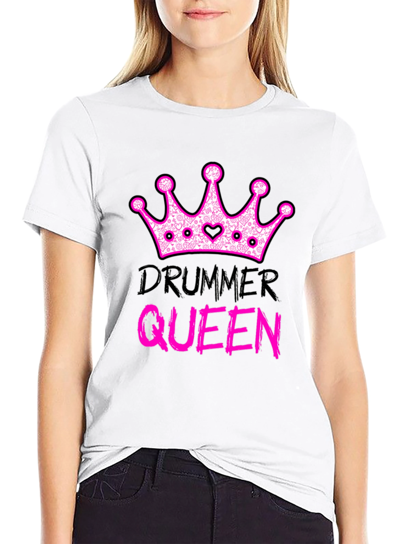 Drummer Queen T-Shirt - Rocker Tee