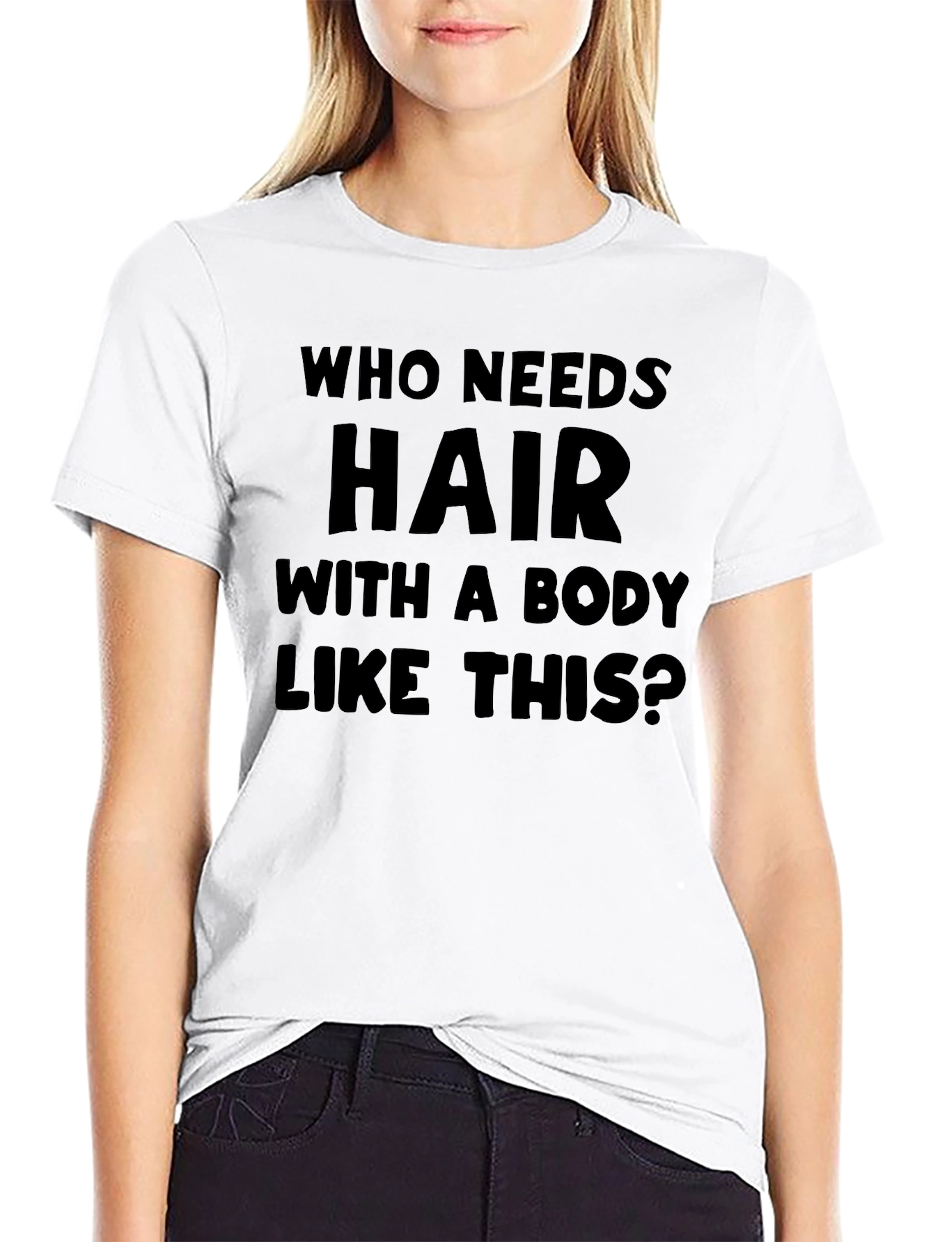 Humorous Baldness T-Shirt: Who Needs Hair?