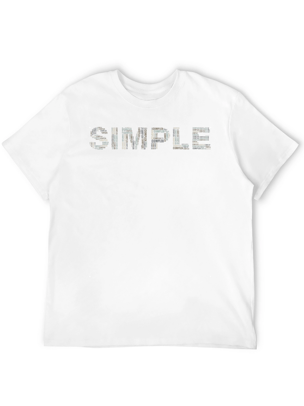 Simple Complex Word Art Graphic T-Shirt