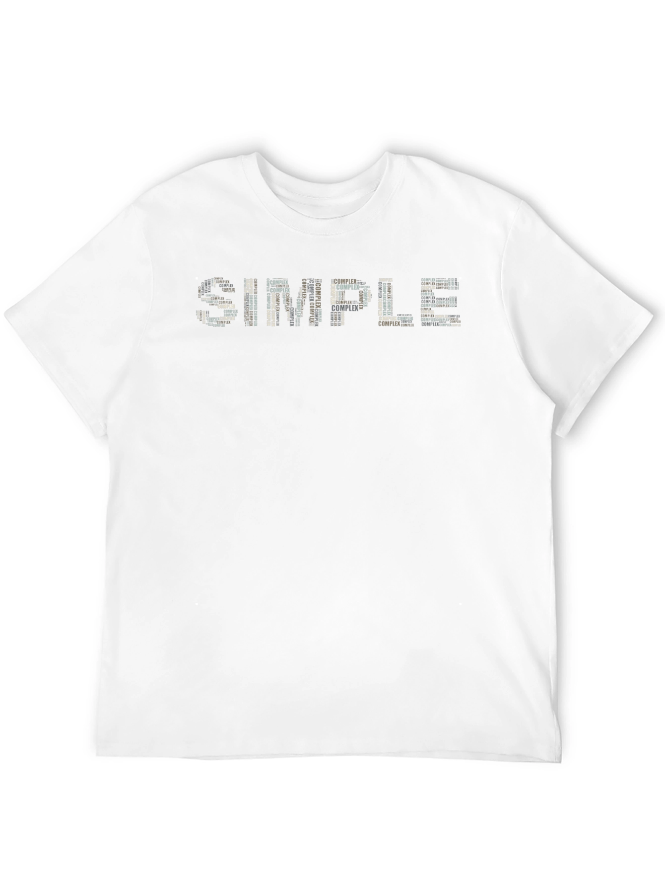 Simple Complex Word Art Graphic T-Shirt