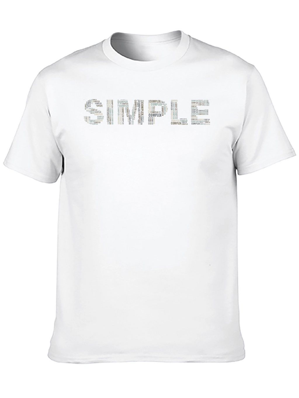 Simple Complex Word Art Graphic T-Shirt