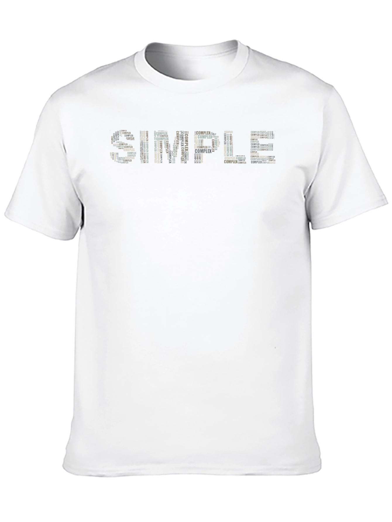Simple Complex Word Art Graphic T-Shirt