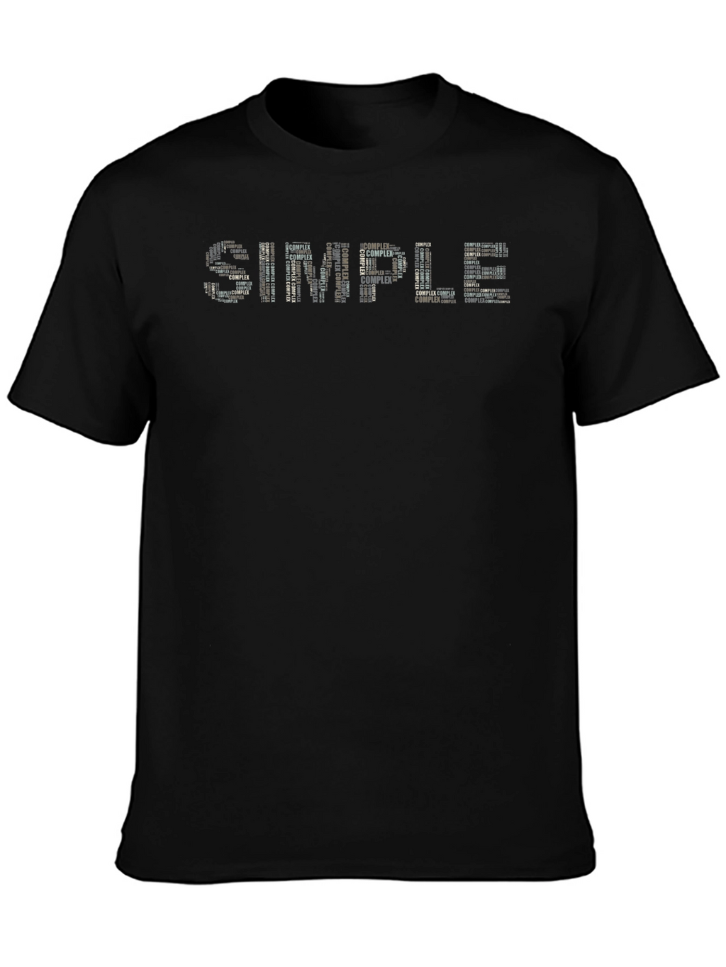 Simple Complex Word Art Graphic T-Shirt