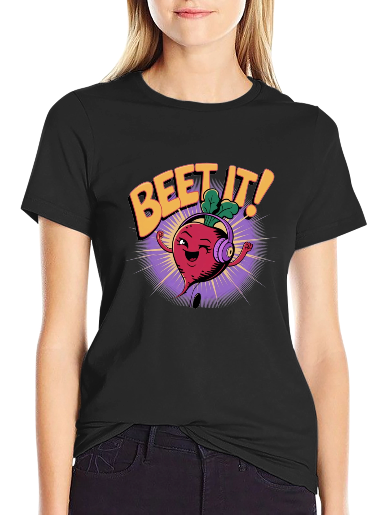 Beet It! Graphic Print T-Shirt