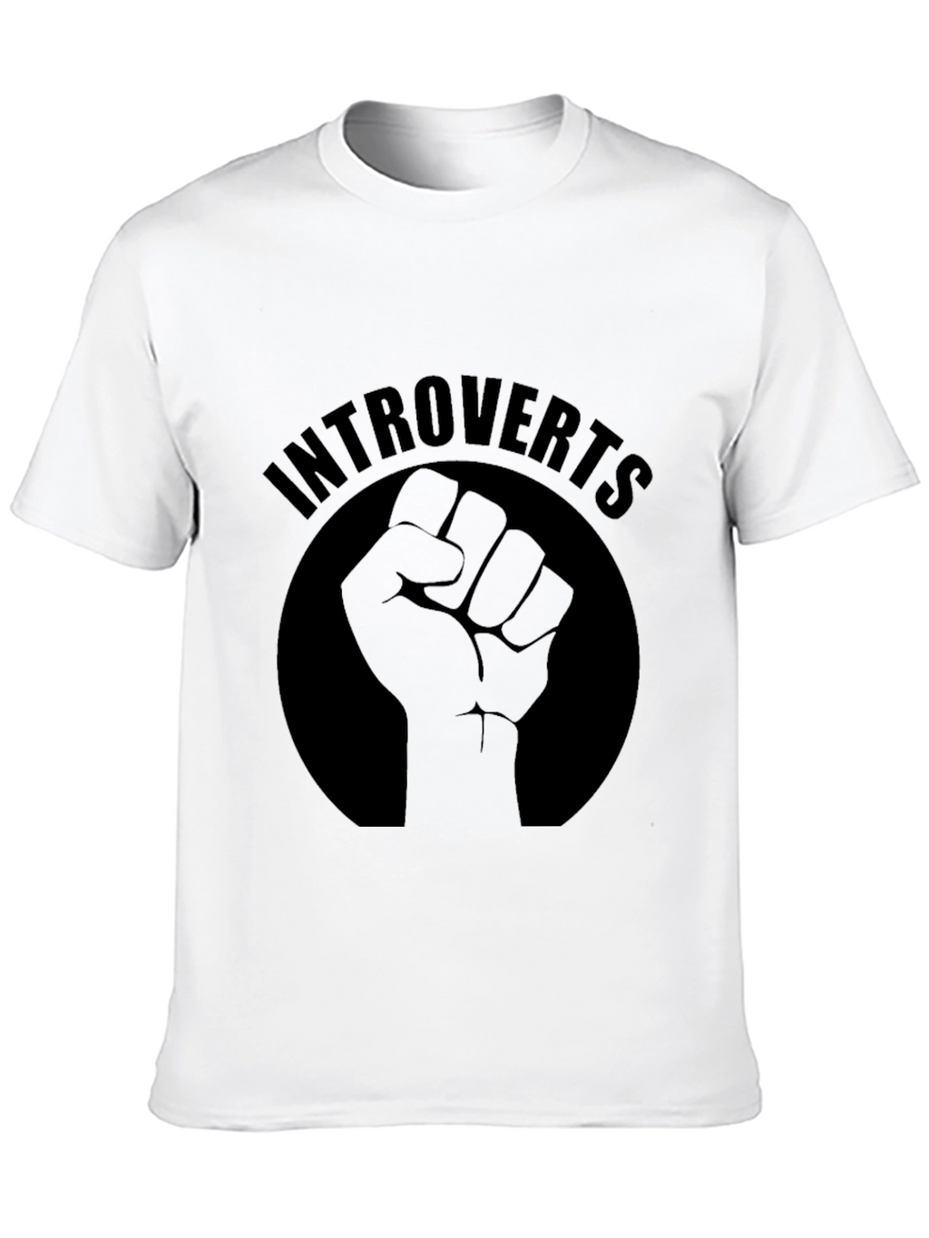 Introverts Fist Graphic Tee - Black