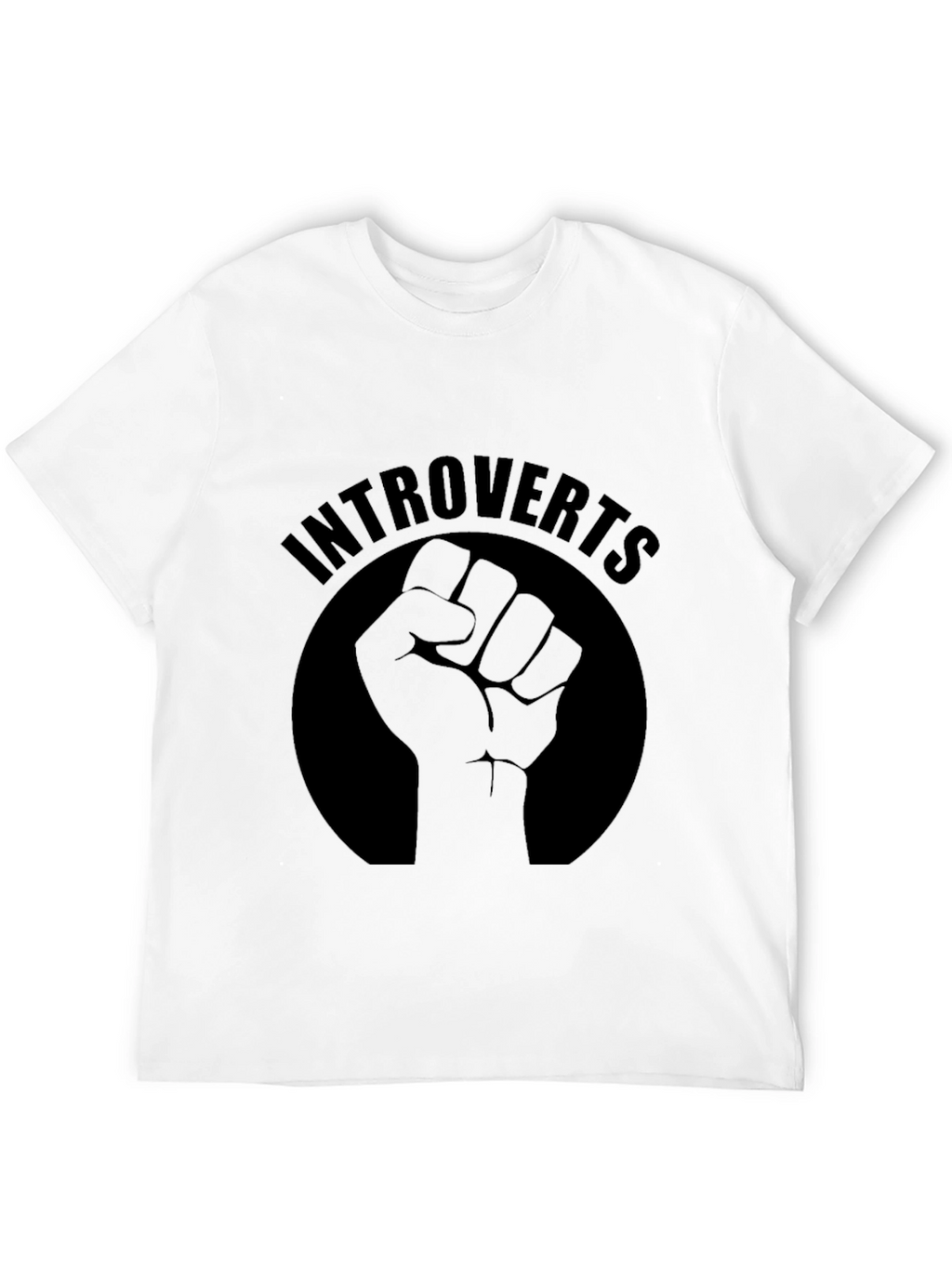 Introverts Fist Graphic Tee - Black