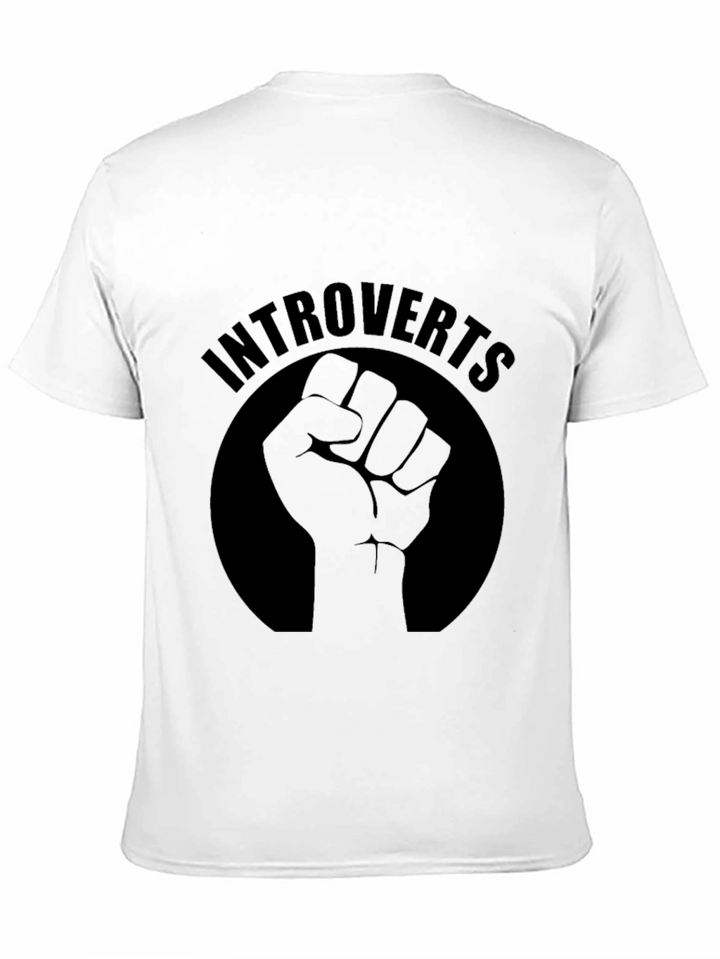 Introverts Fist Graphic Tee - Black