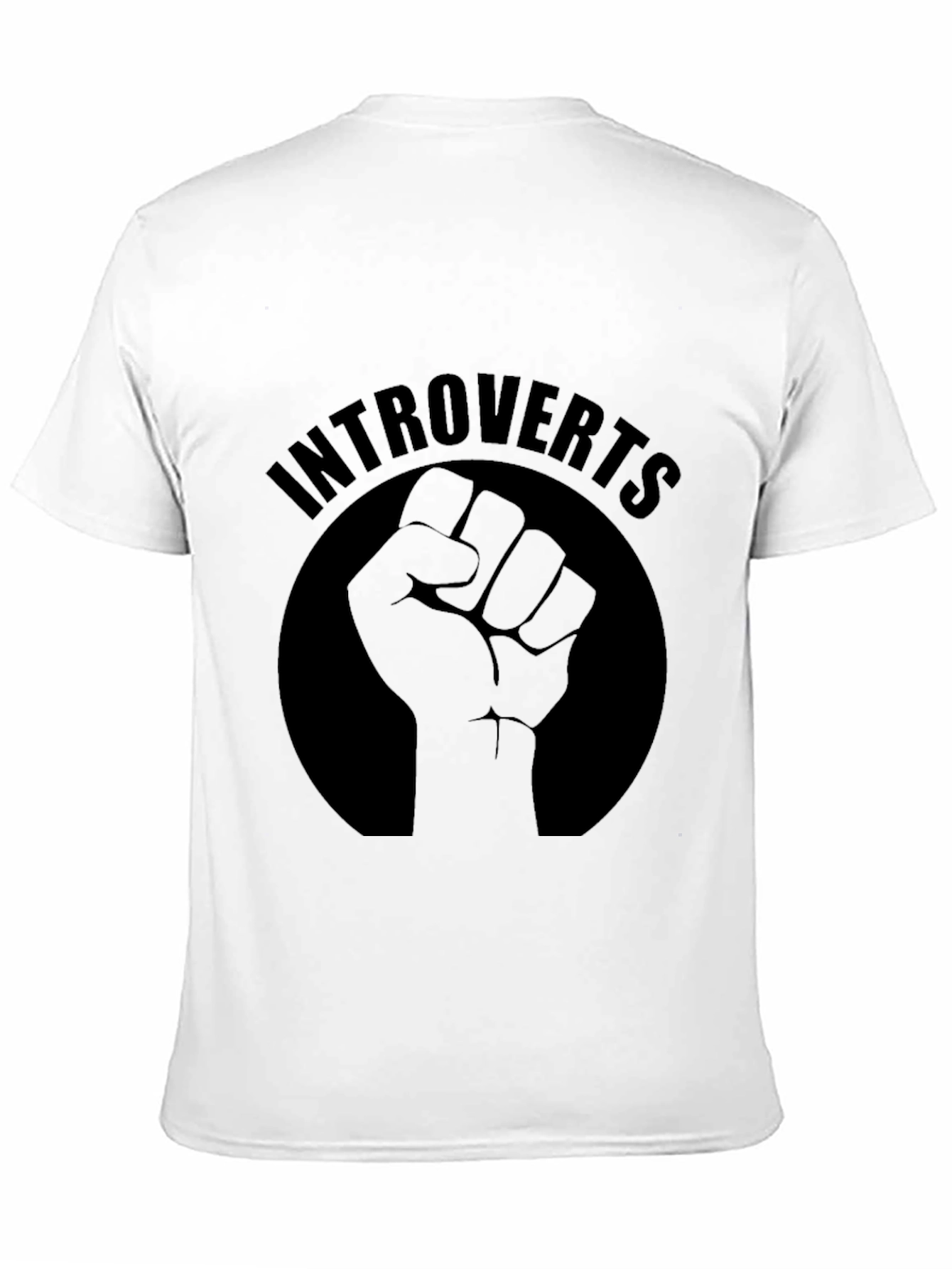 Introverts Fist Graphic Tee - Black