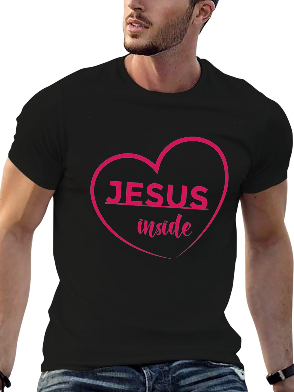 Jesus Inside Heart Graphic Tee