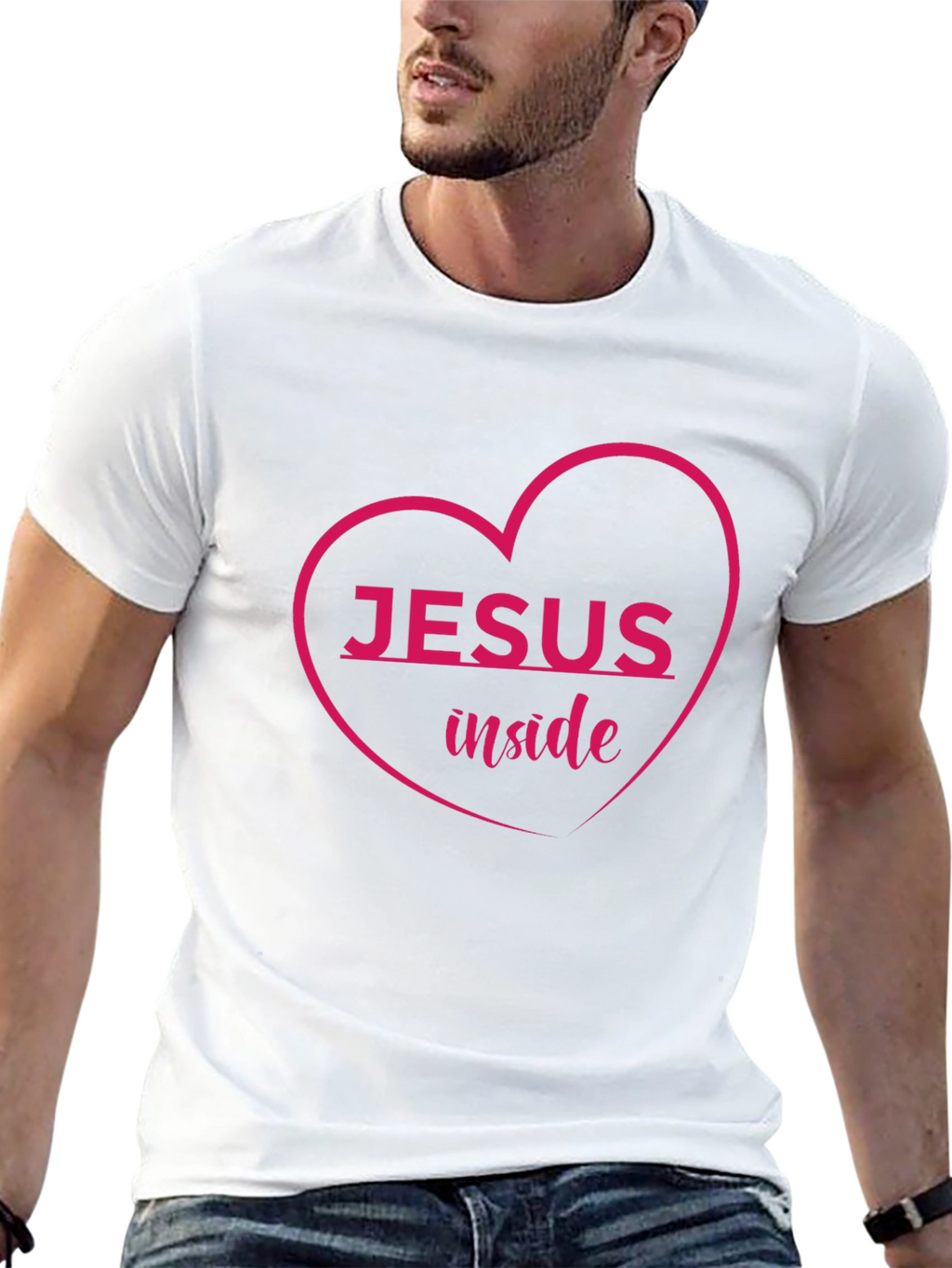 Jesus Inside Heart Graphic Tee