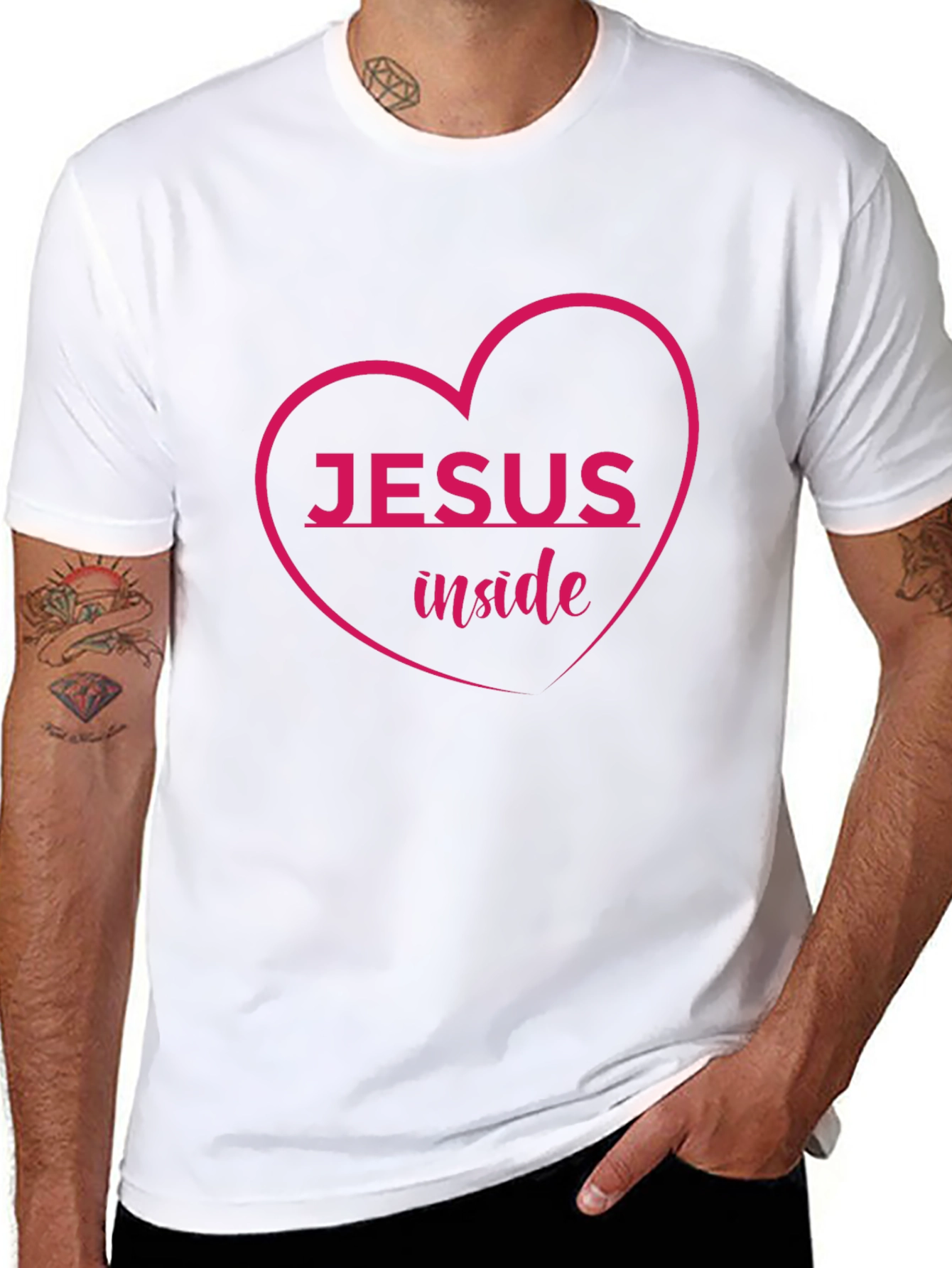 Jesus Inside Heart Graphic Tee