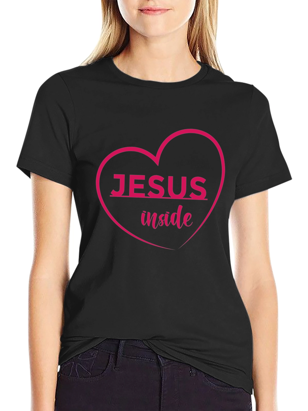 Jesus Inside Heart Graphic Tee