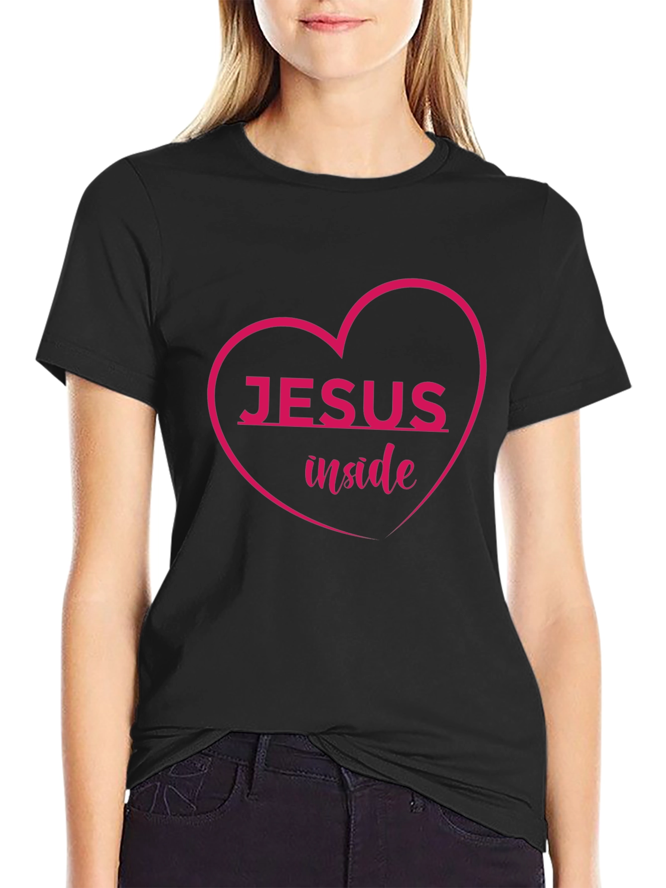 Jesus Inside Heart Graphic Tee