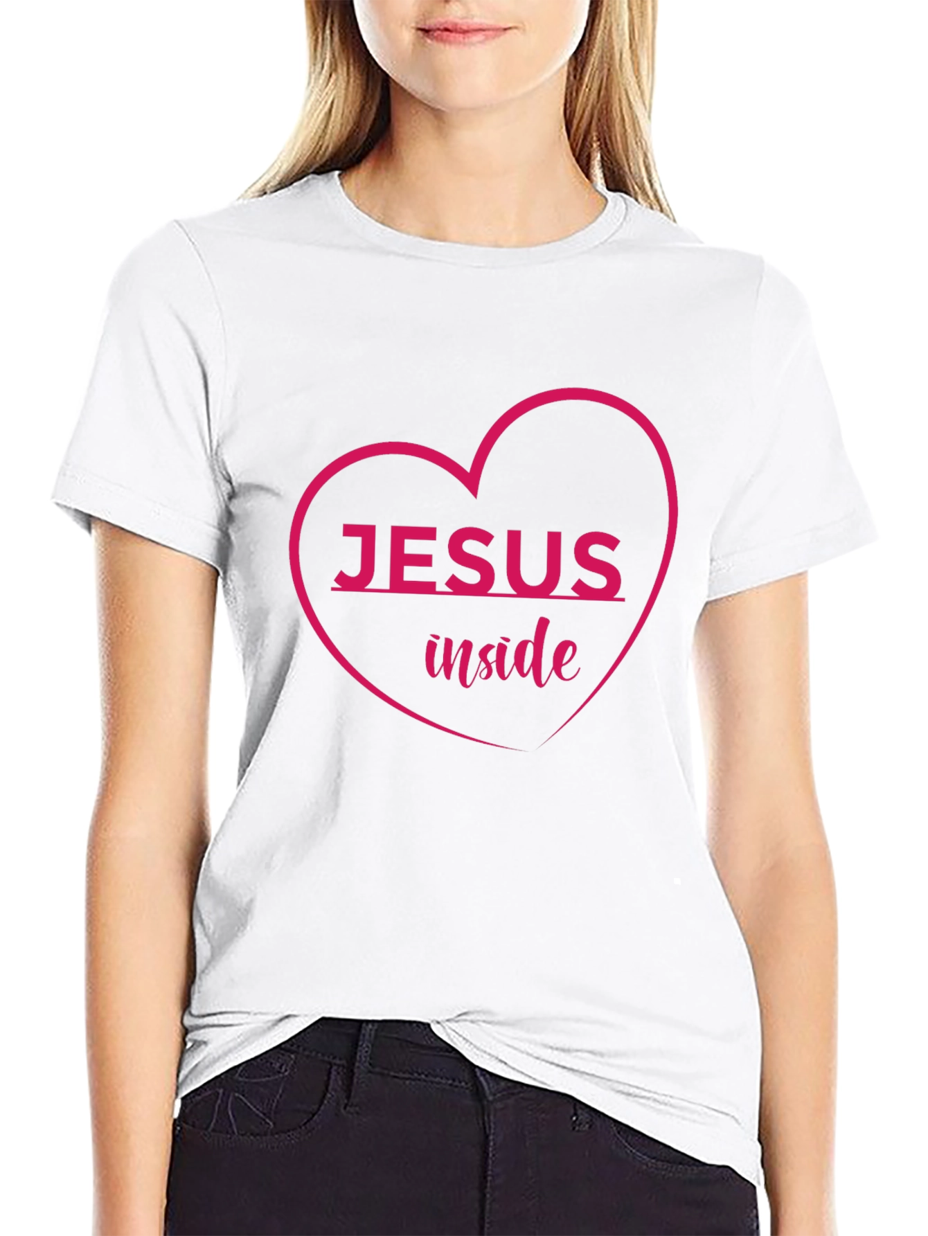 Jesus Inside Heart Graphic Tee