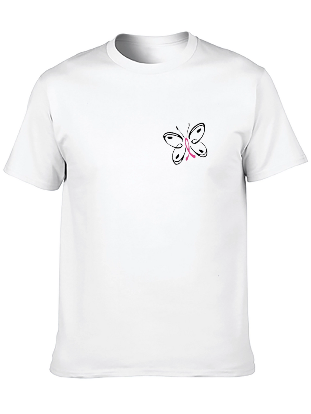 Breast Cancer Butterfly Tee