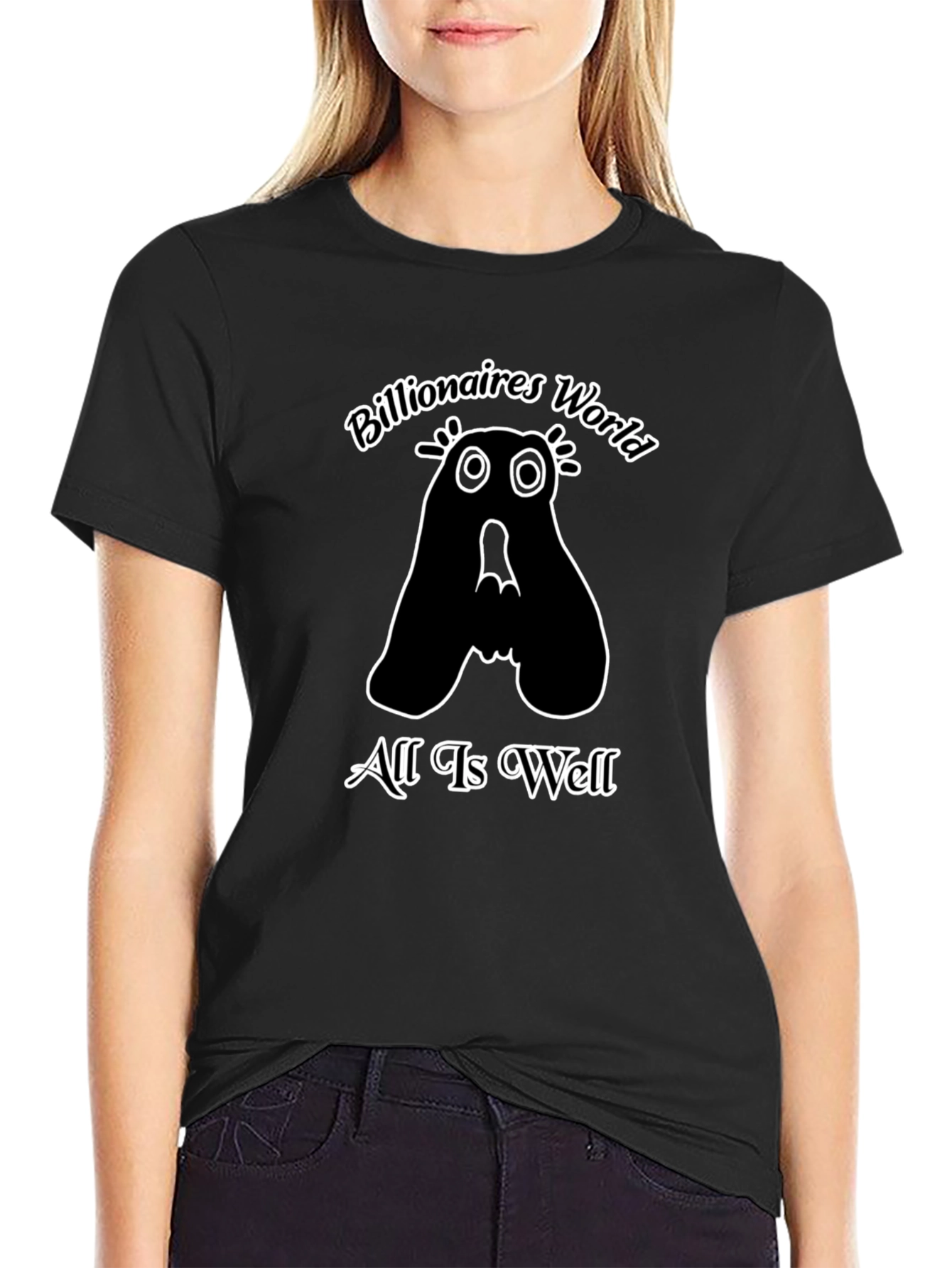 Billionaires World T-Shirt: All Is Well Black Tee