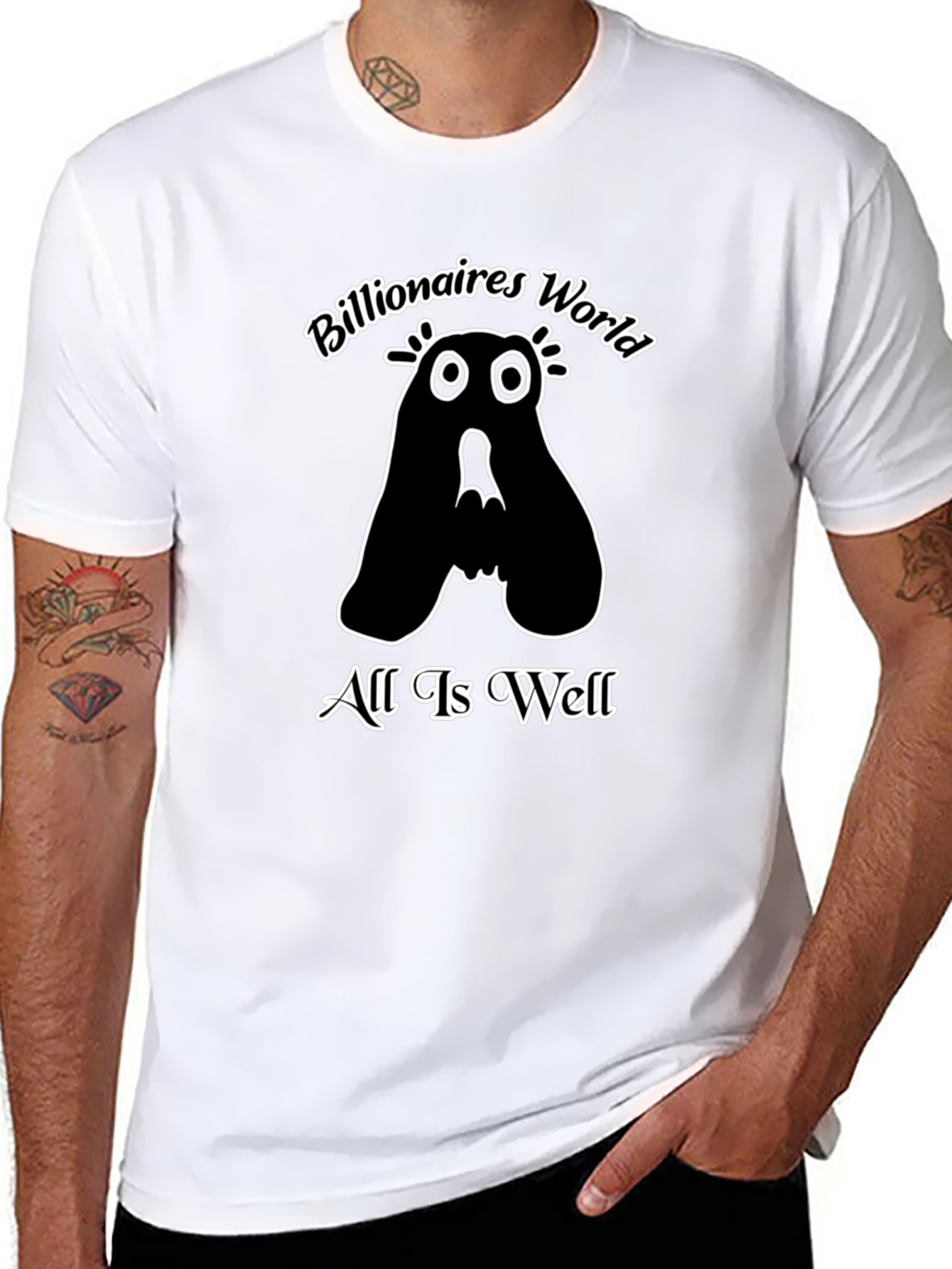 Billionaires World T-Shirt: All Is Well Black Tee
