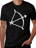 Archer T-Shirt - Black Bow and Arrow Design