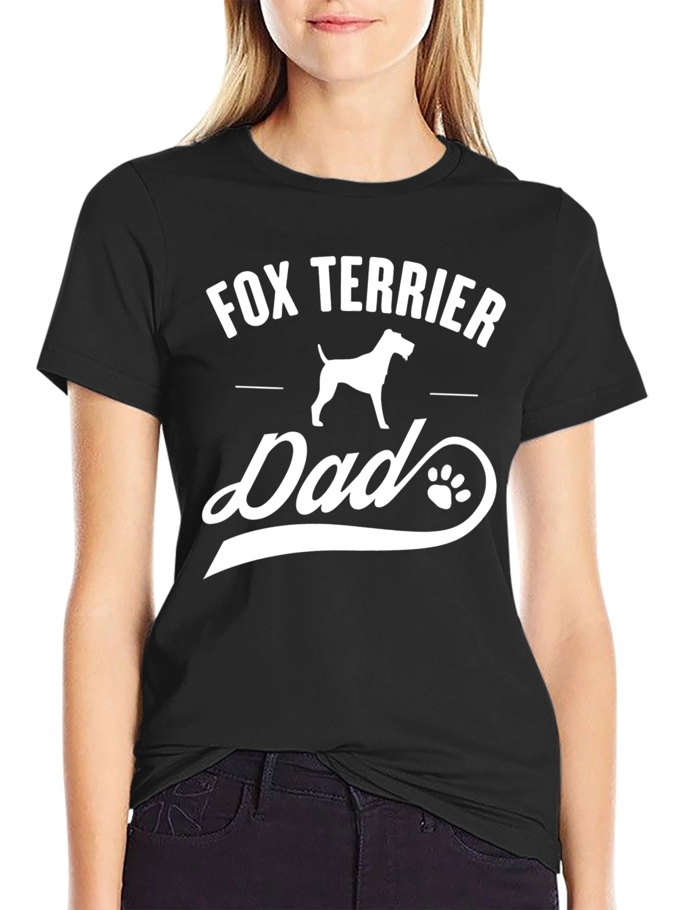 Fox Terrier Dad Graphic Tee - Dog Lover Gift