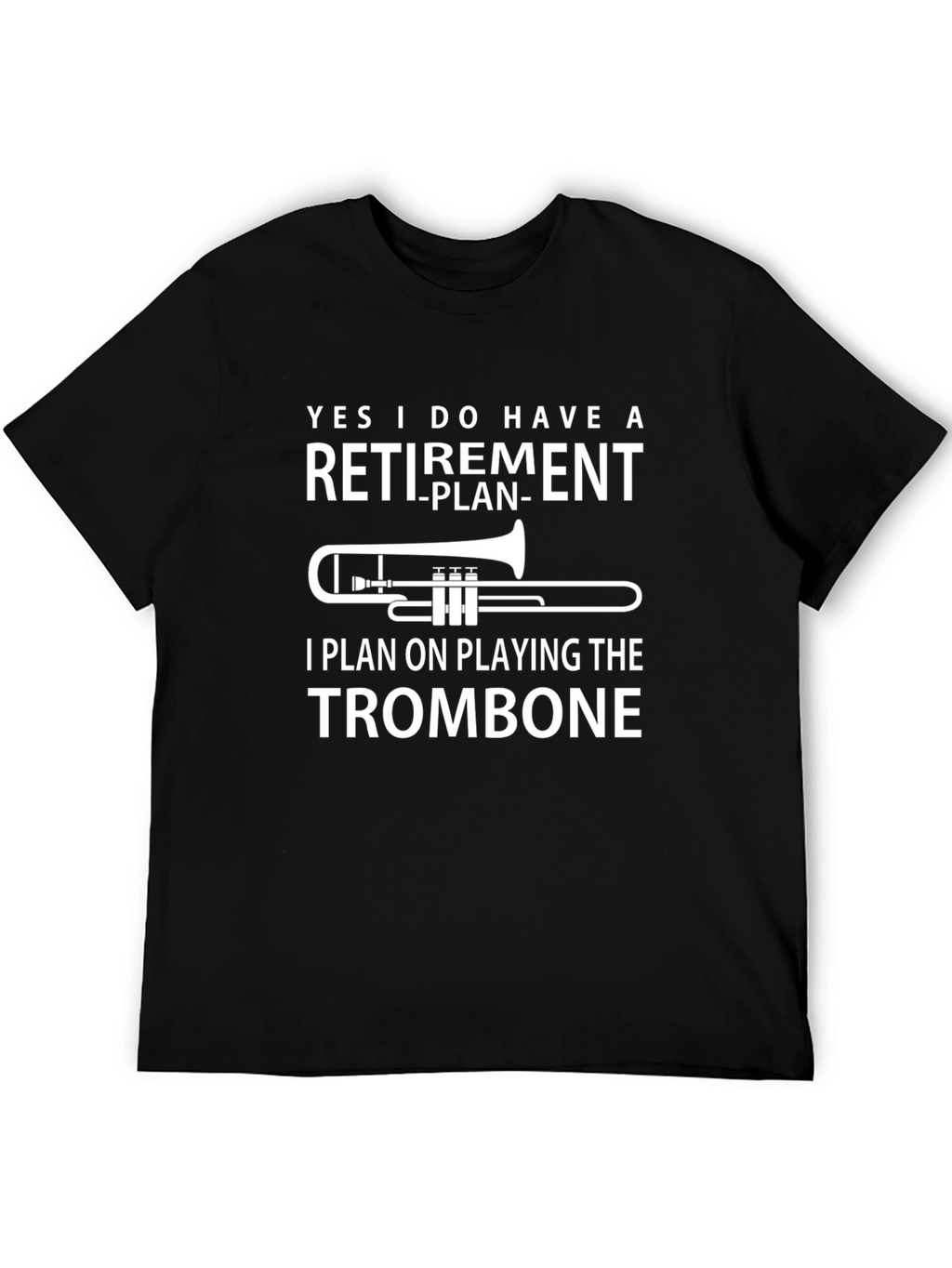 Retirement Trombone T-Shirt - Musicians Gift
