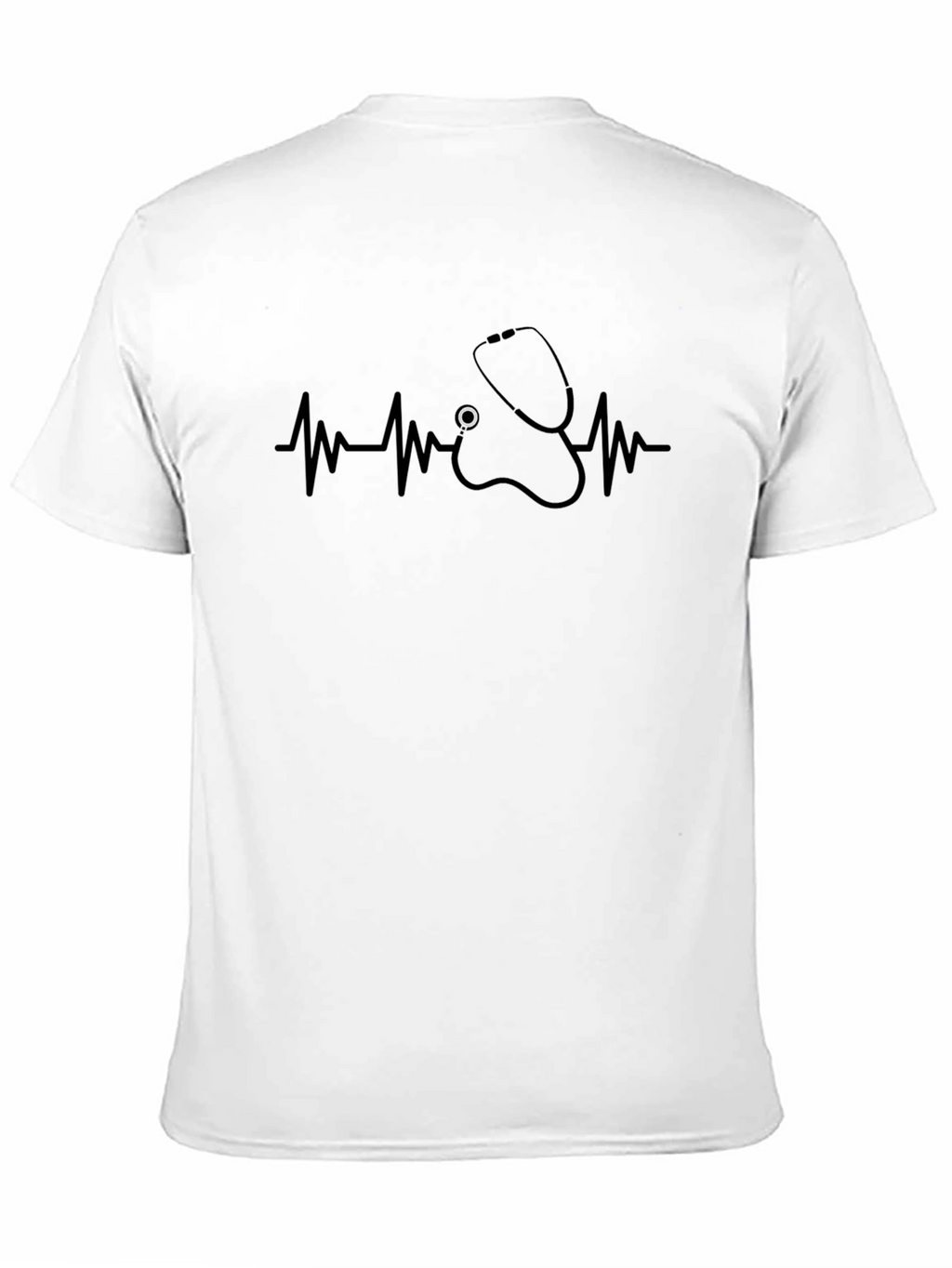 Stethoscope Heartbeat Graphic Tee - Medical Professional Shirt
