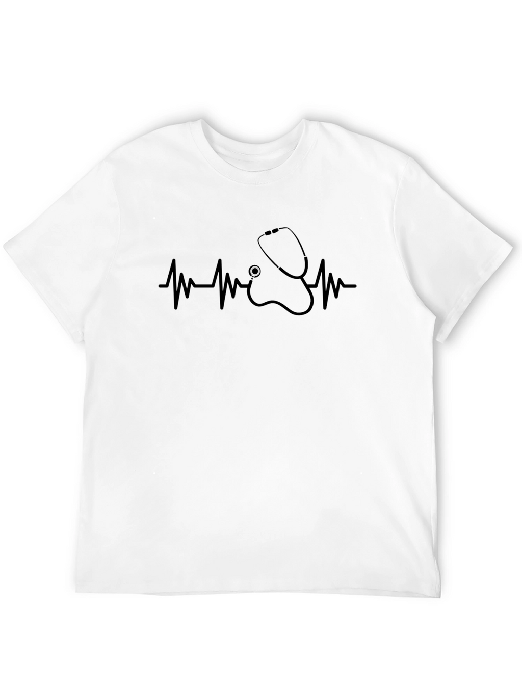 Stethoscope Heartbeat Graphic Tee - Medical Professional Shirt