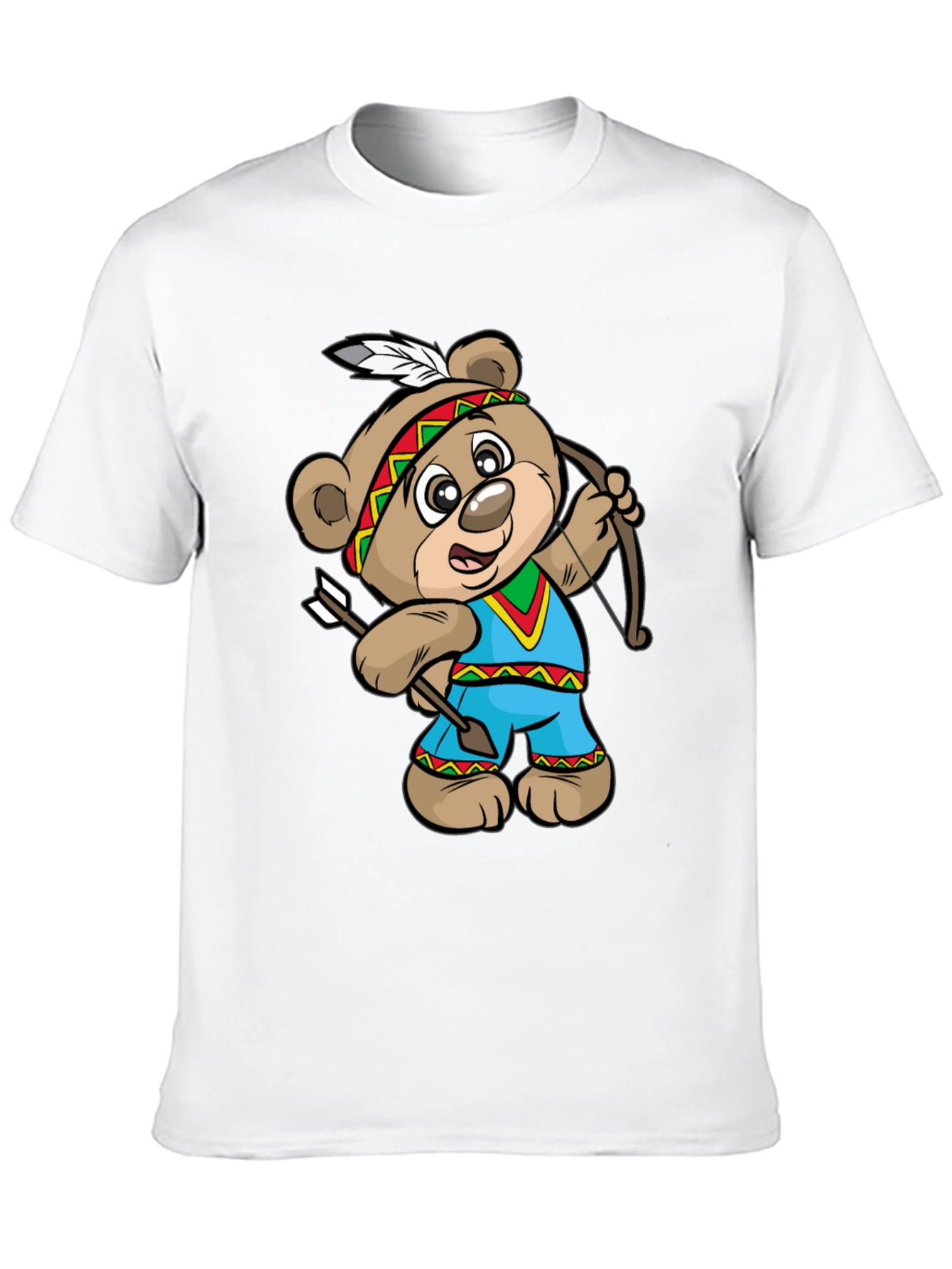 Cartoon Bear Archer Graphic Tee