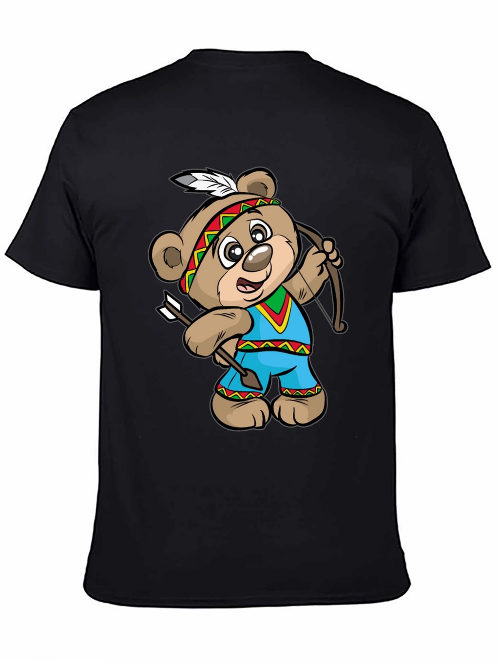 Cartoon Bear Archer Graphic Tee