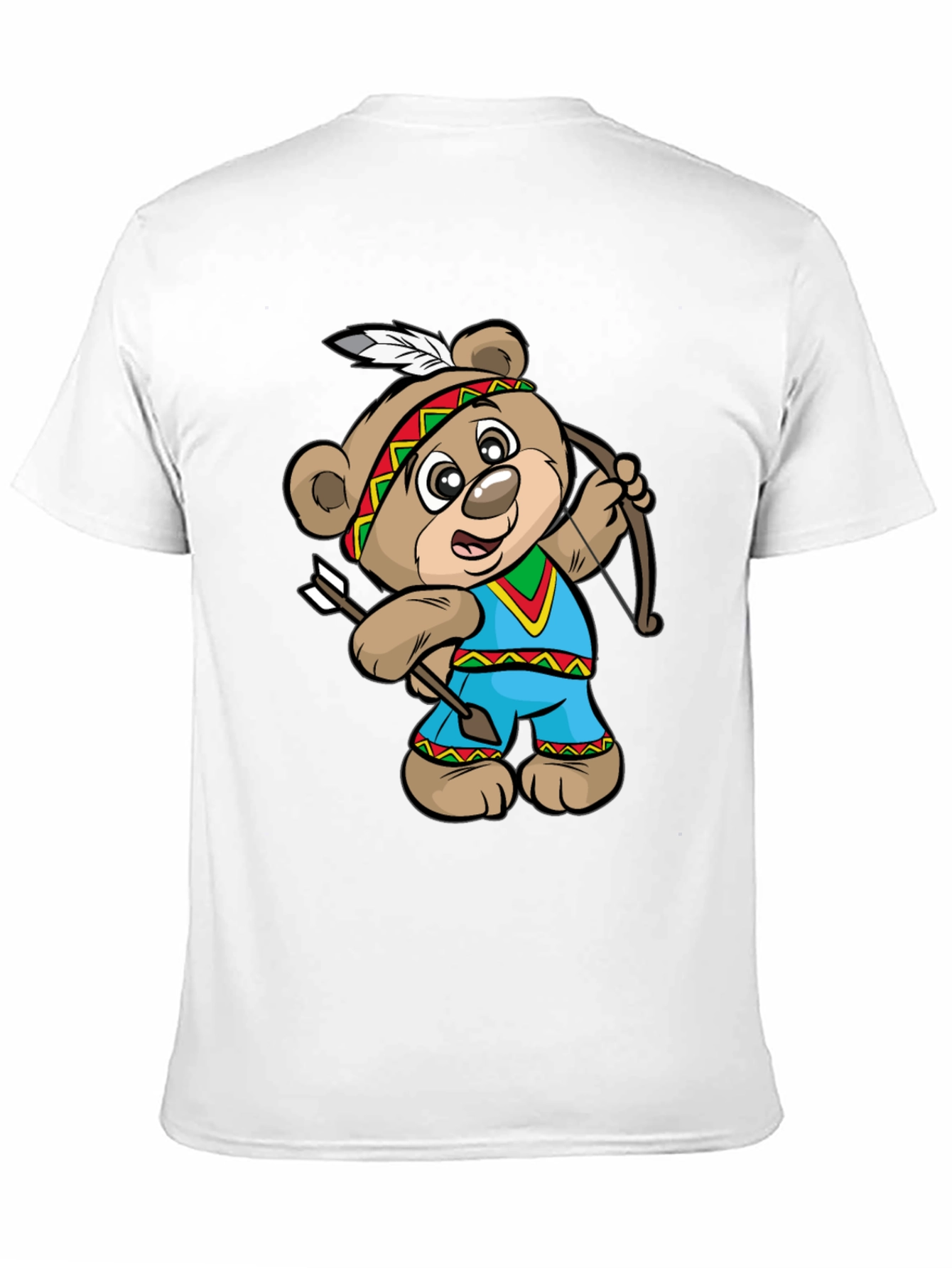 Cartoon Bear Archer Graphic Tee