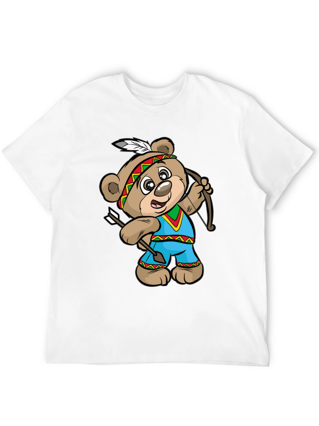 Cartoon Bear Archer Graphic Tee