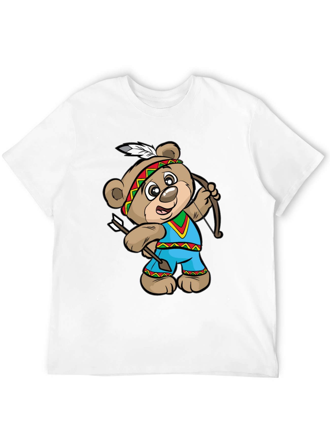Cartoon Bear Archer Graphic Tee