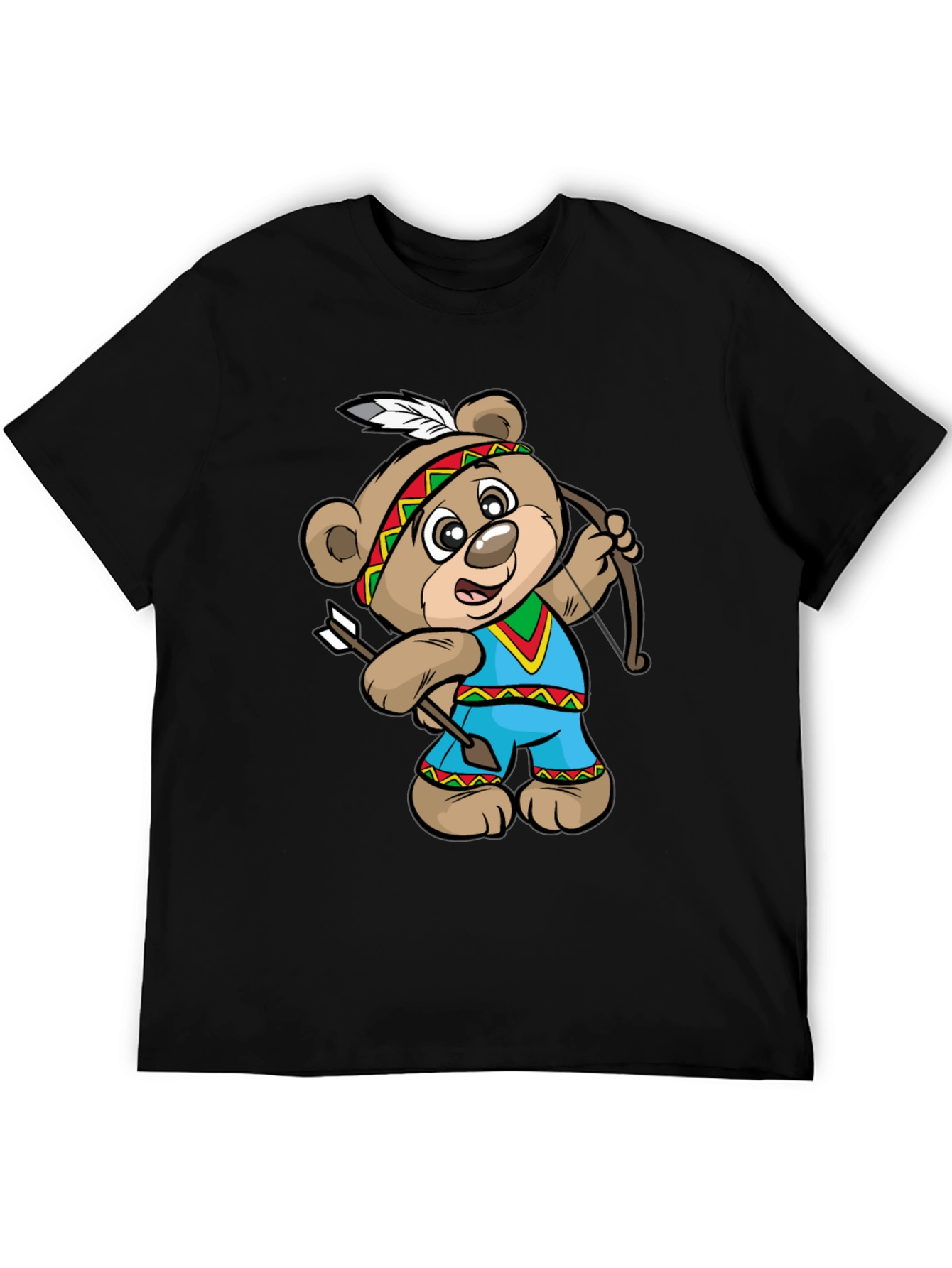 Cartoon Bear Archer Graphic Tee