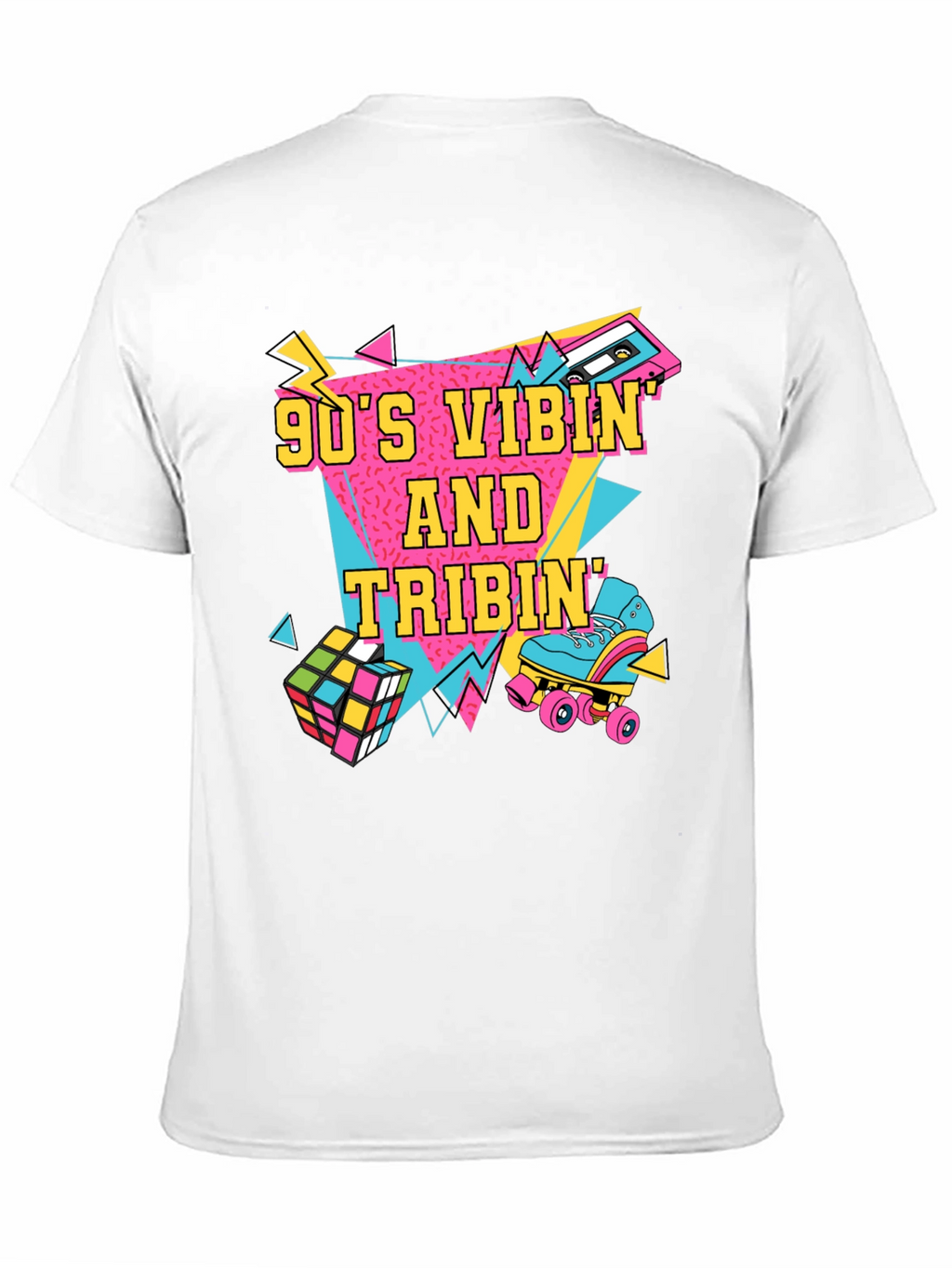 90s Vibin T-Shirt Retro Design Black
