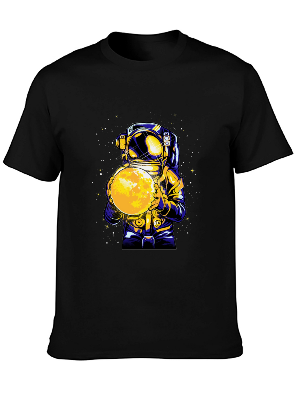 Astronaut Holding Moon Graphic T-Shirt