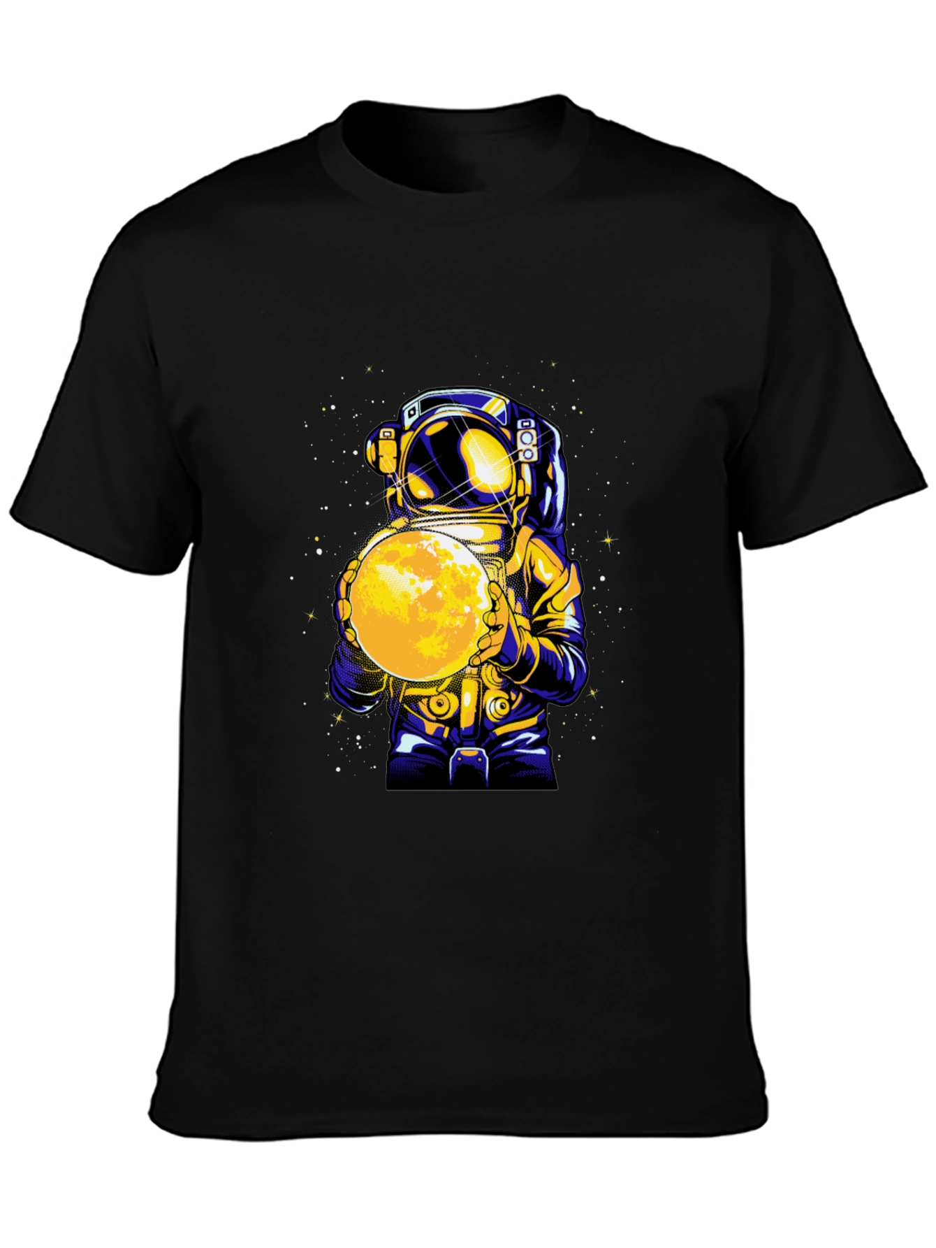 Astronaut Holding Moon Graphic T-Shirt