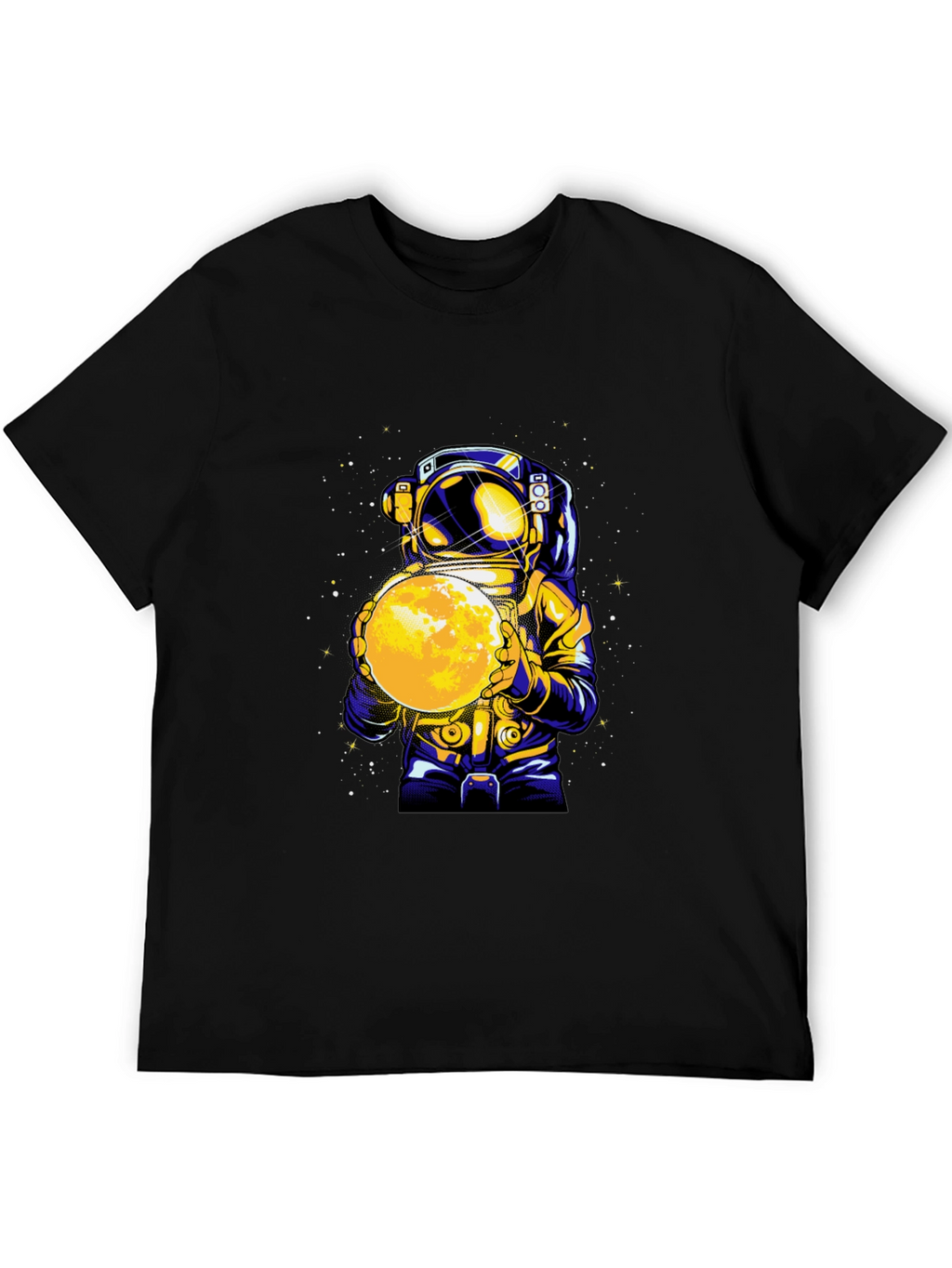 Astronaut Holding Moon Graphic T-Shirt