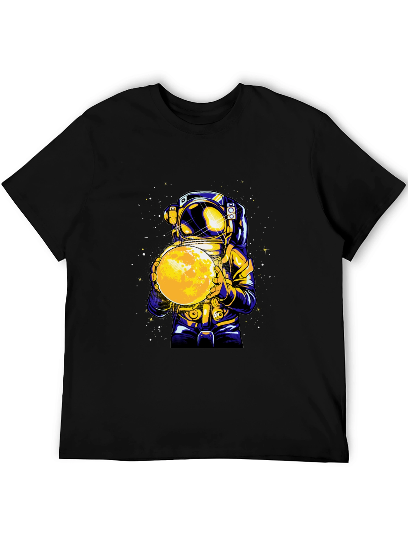 Astronaut Holding Moon Graphic T-Shirt
