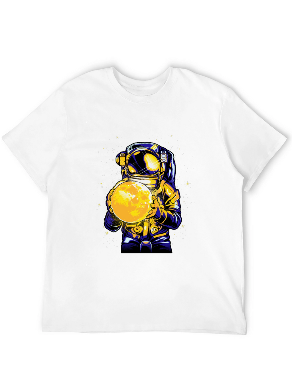 Astronaut Holding Moon Graphic T-Shirt