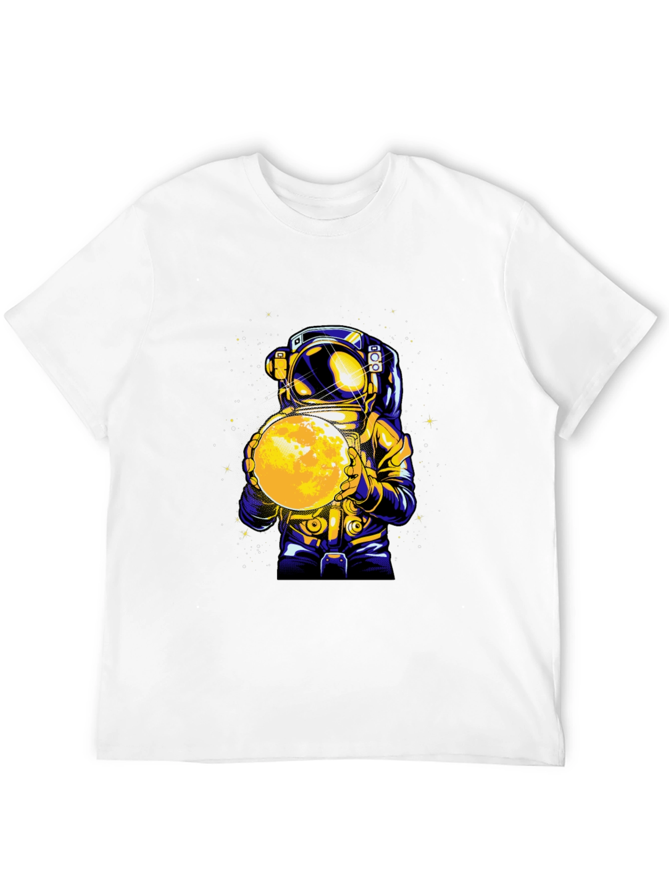 Astronaut Holding Moon Graphic T-Shirt