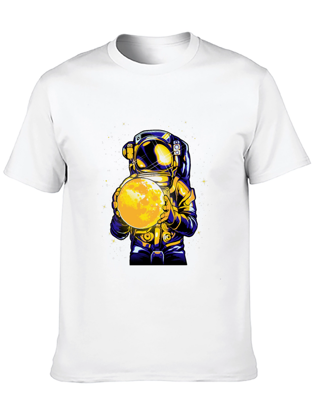 Astronaut Holding Moon Graphic T-Shirt