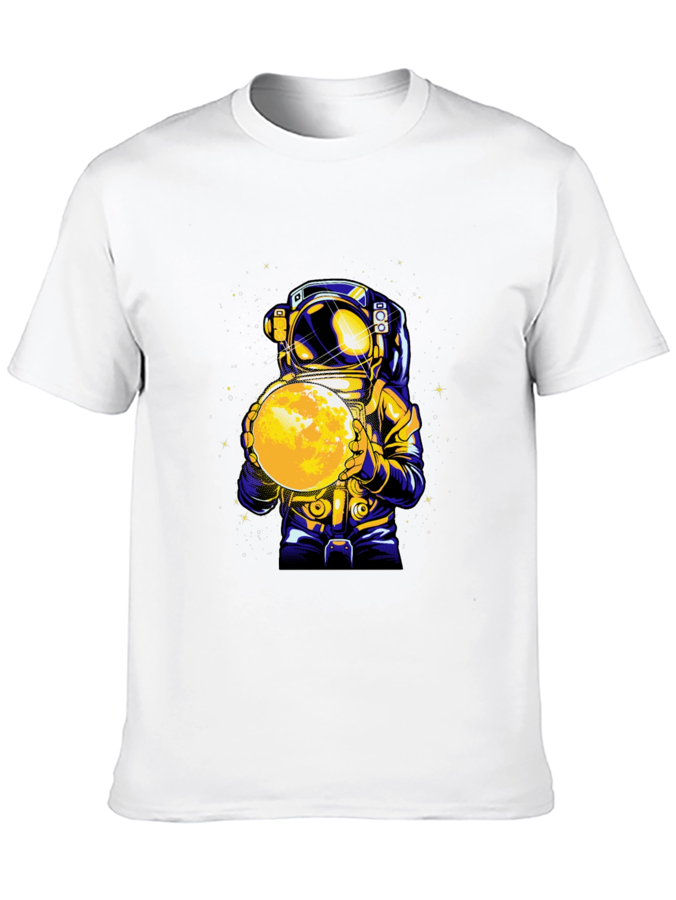 Astronaut Holding Moon Graphic T-Shirt