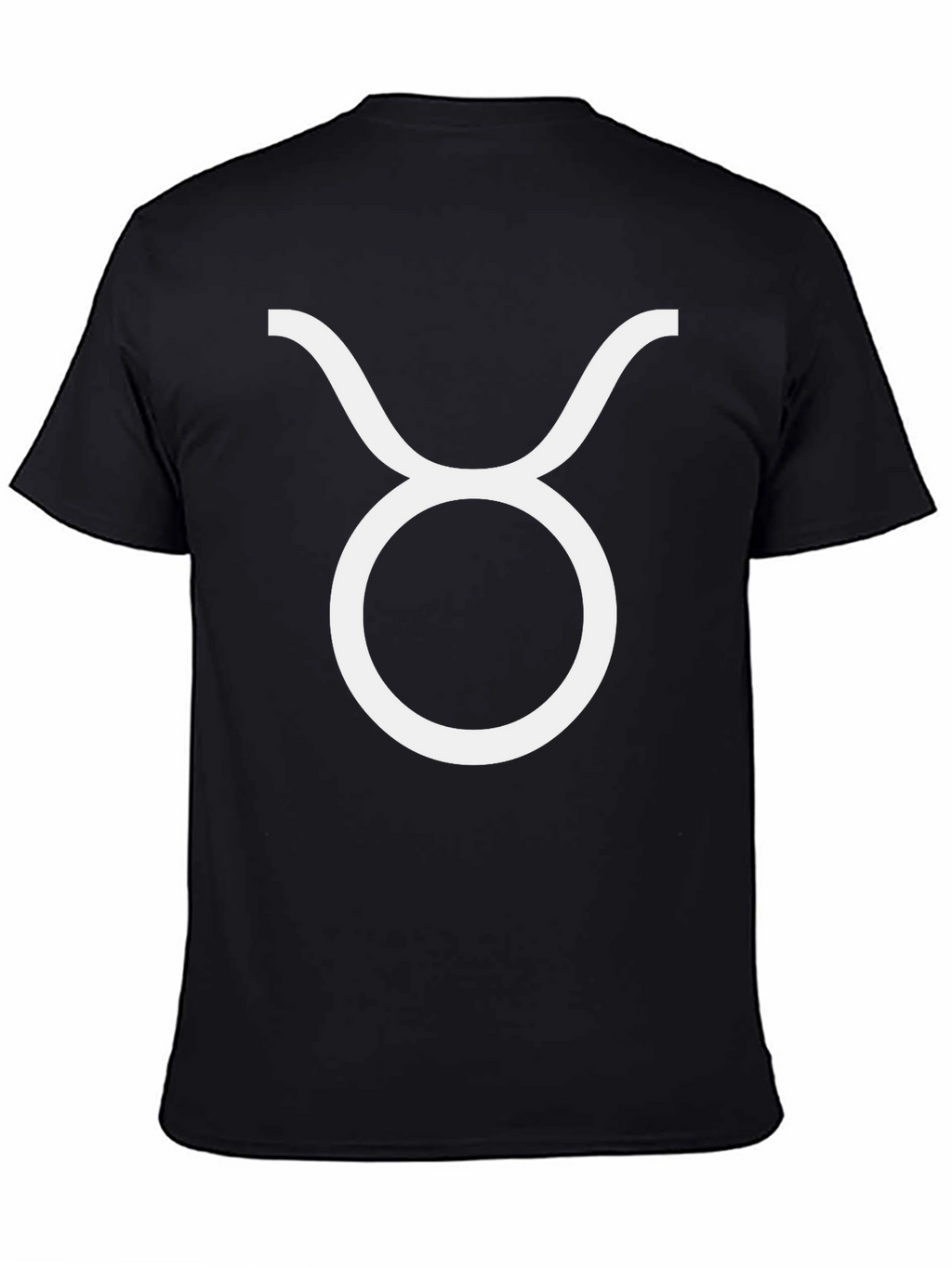 Taurus Zodiac Sign Black T-Shirt