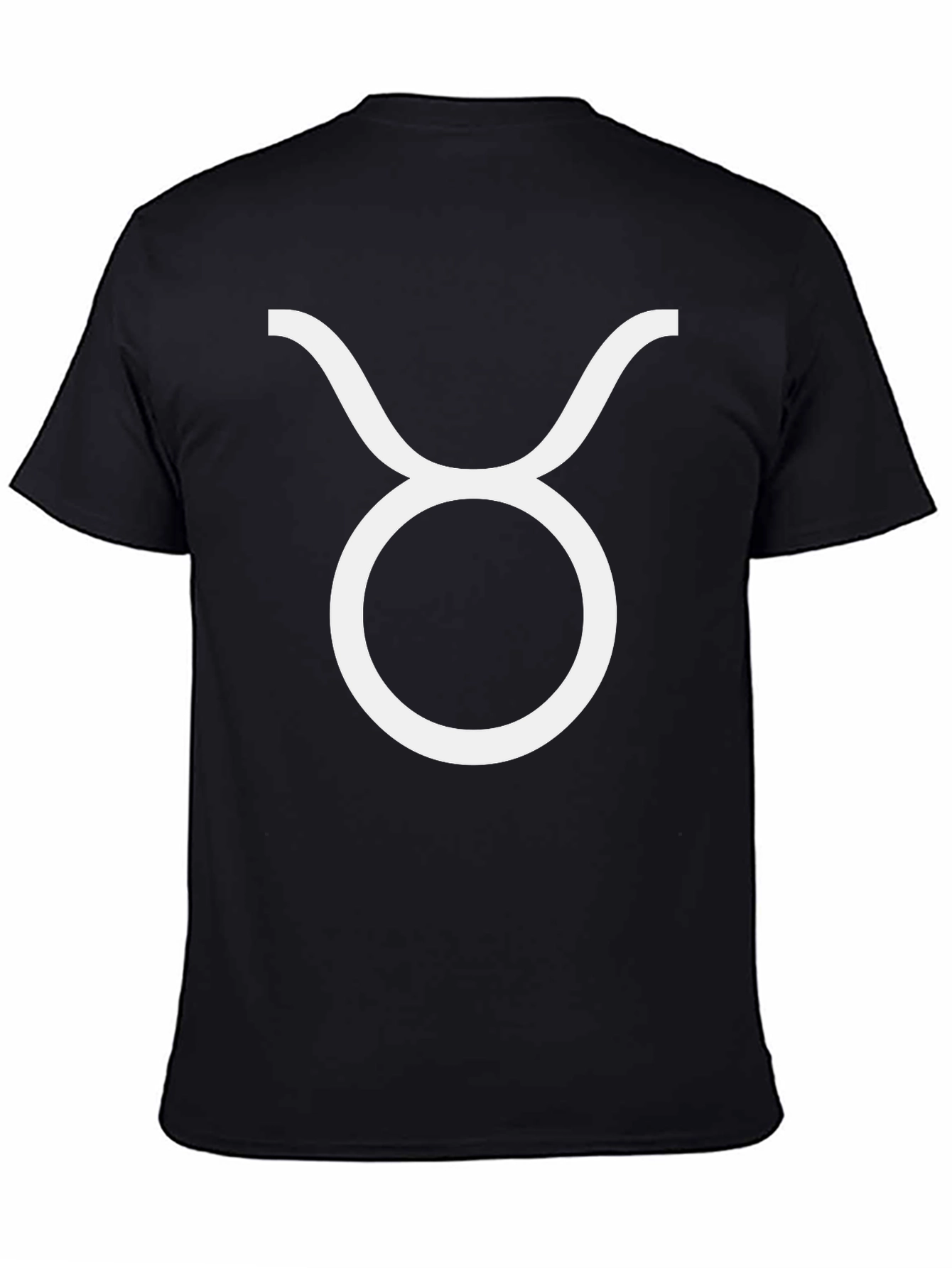 Taurus Zodiac Sign Black T-Shirt